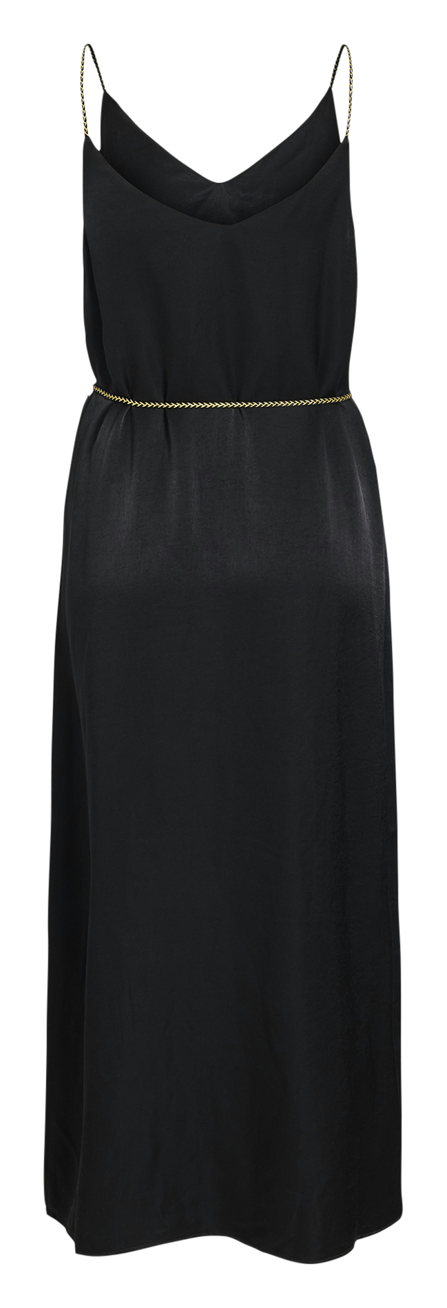 Robe longue satinée VILA Noir