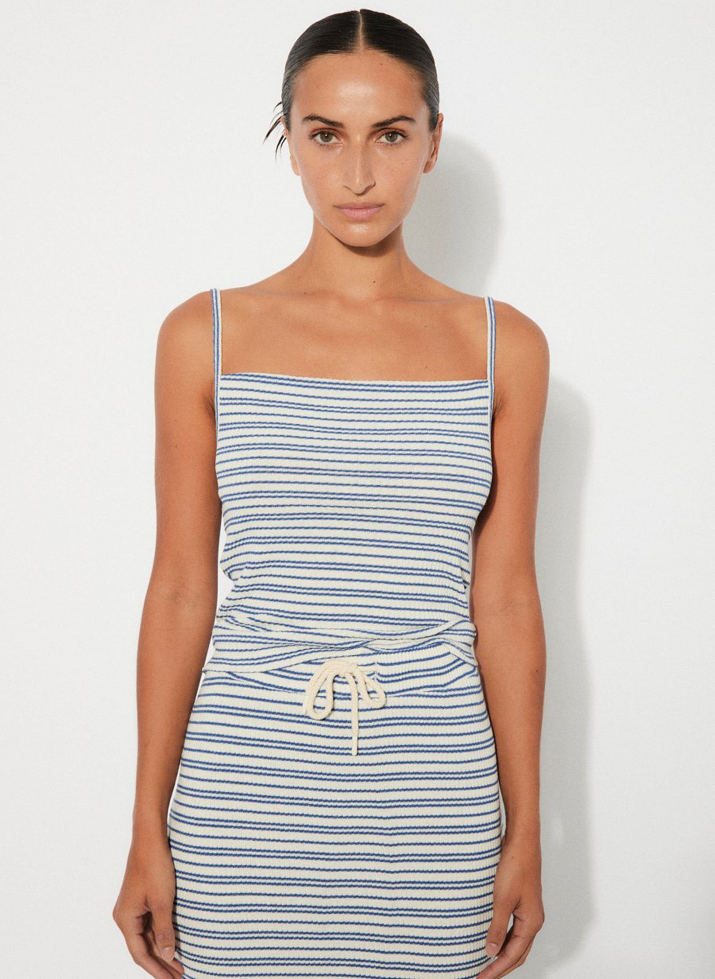 Débardeur ajusté en maille RITA ROW Bleu