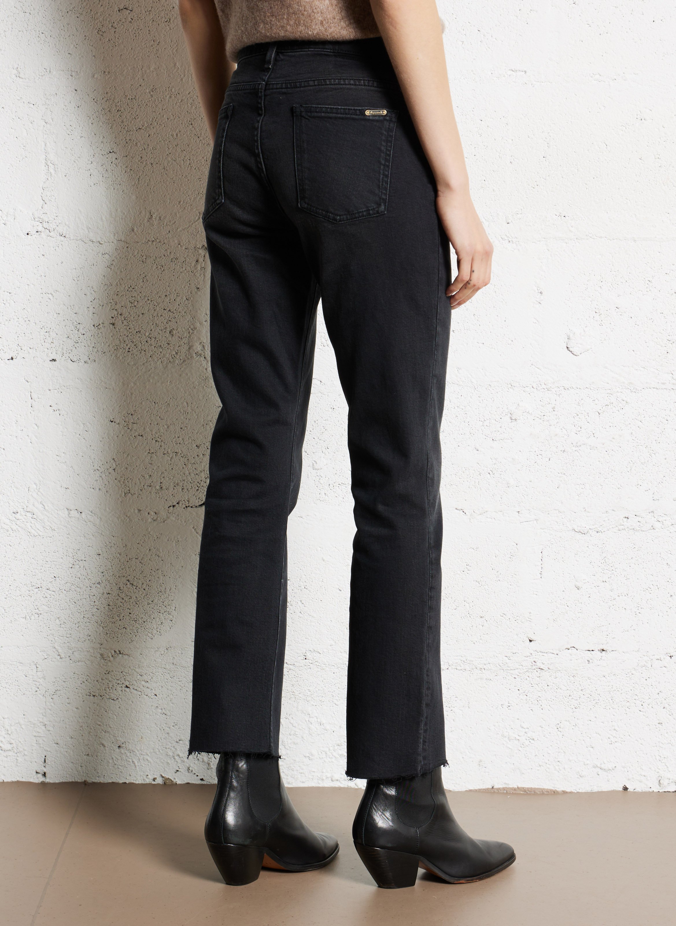 Rechte jeans | katoenblend ACQUAVERDE Zwart