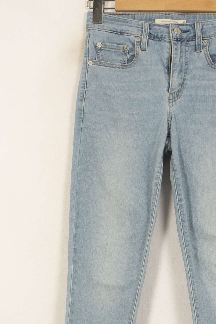Cropped slim jeans with studs LEVI'S - Seconde main Blue