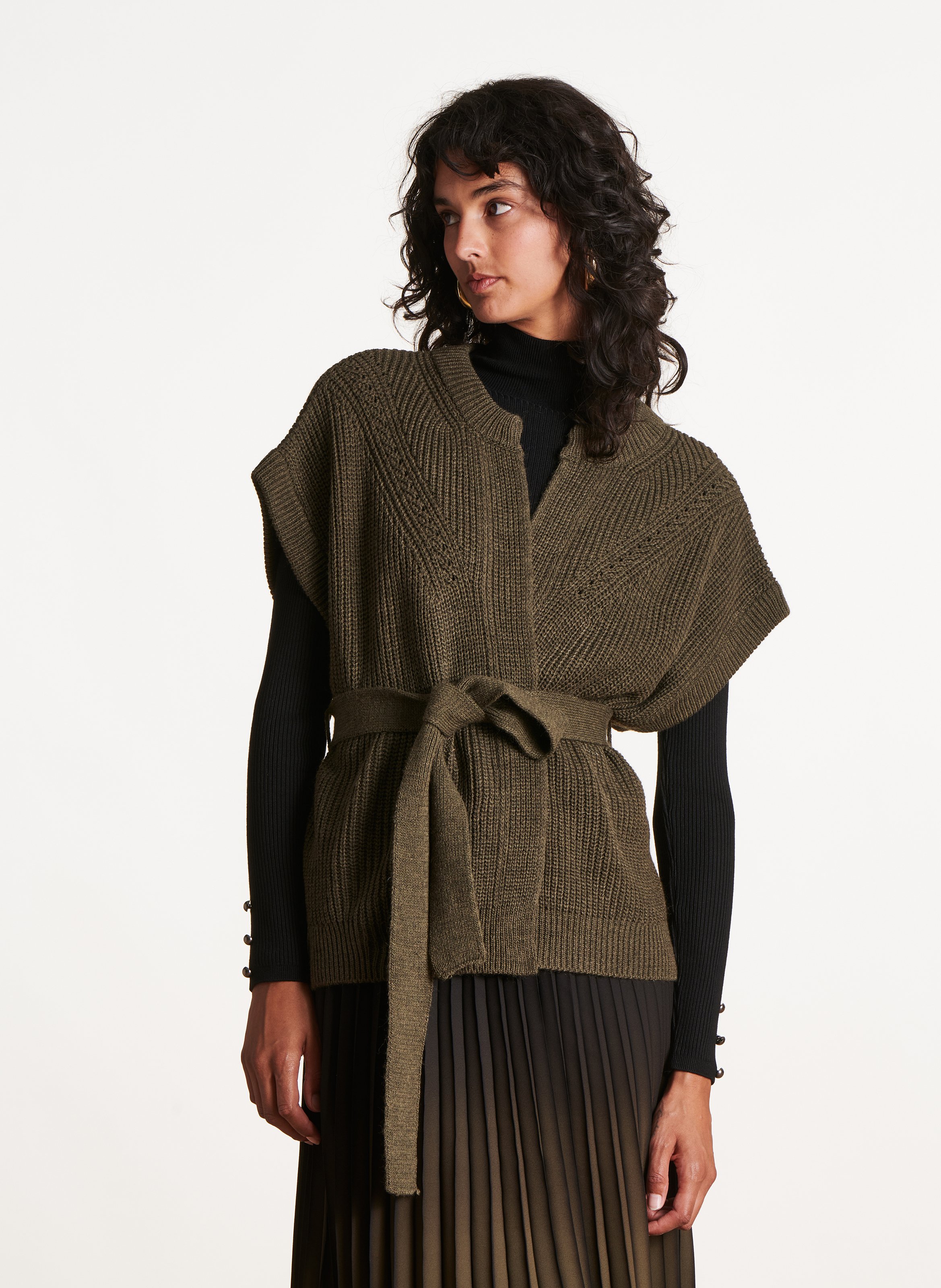 Round-neck cardigan LA FEE MARABOUTEE