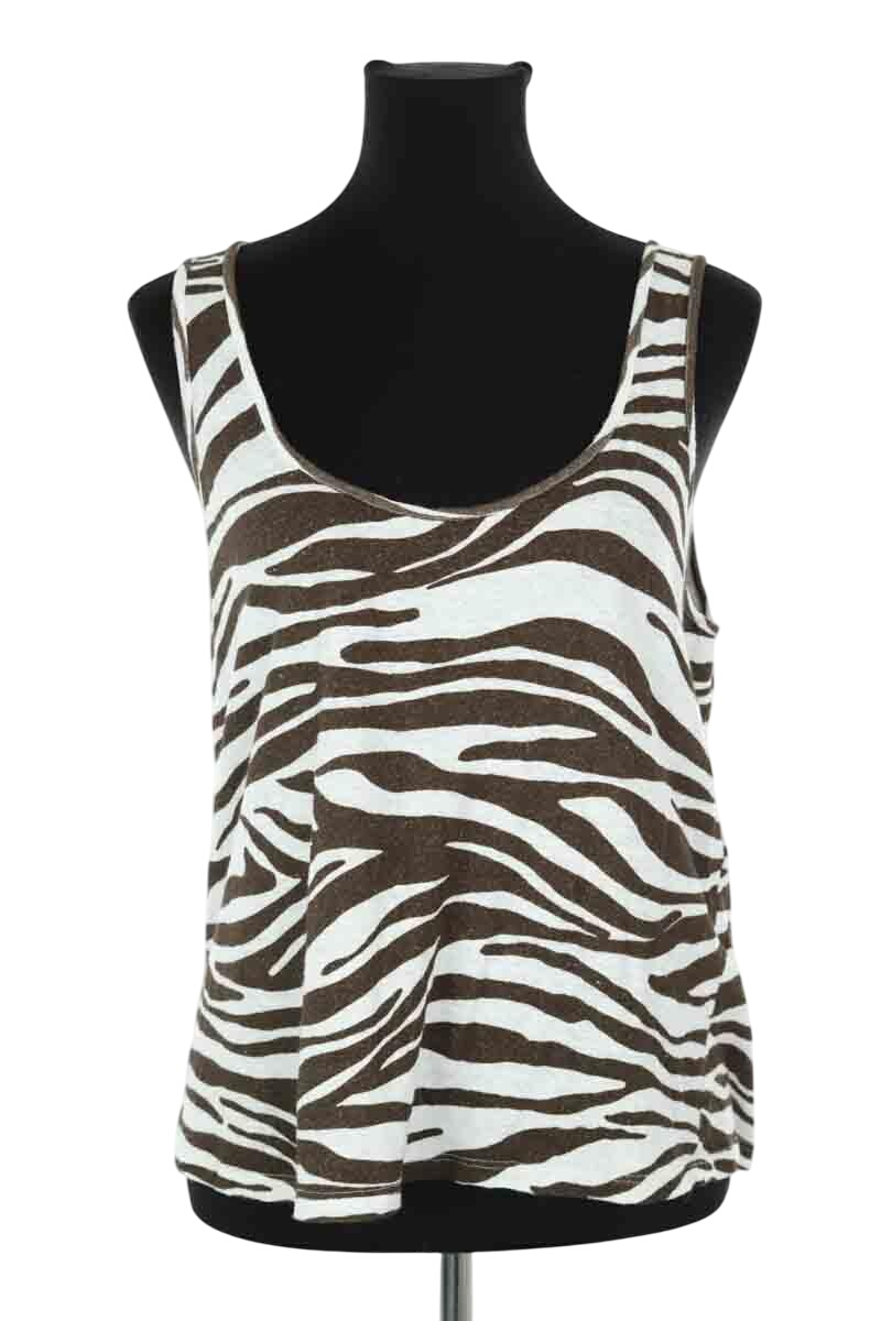 Sleeveless cotton top SEZANE - Seconde main Brown