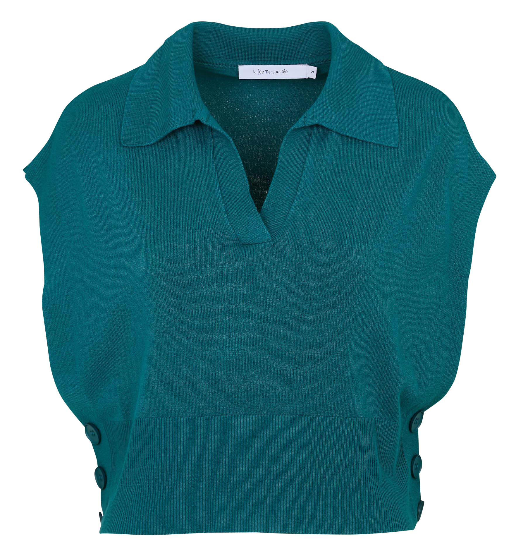 Oversized trui met polokraag LA FEE MARABOUTEE Groen