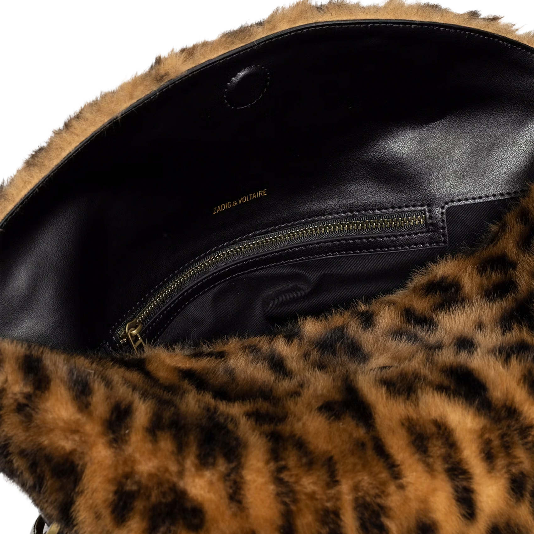 Luipaard schoudertas ZADIG&VOLTAIRE Bruin