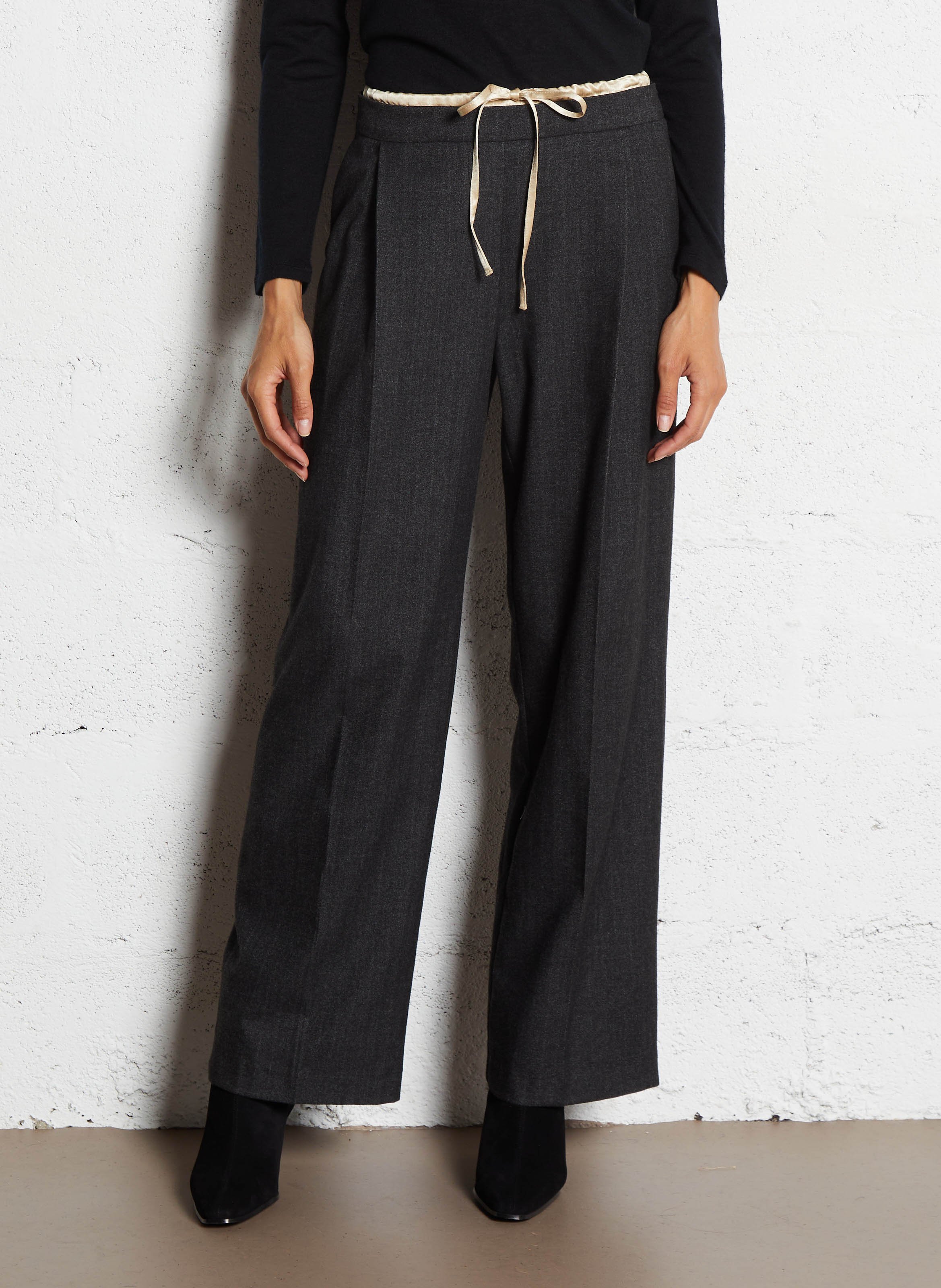 Wijde broek BELLEROSE Grijs