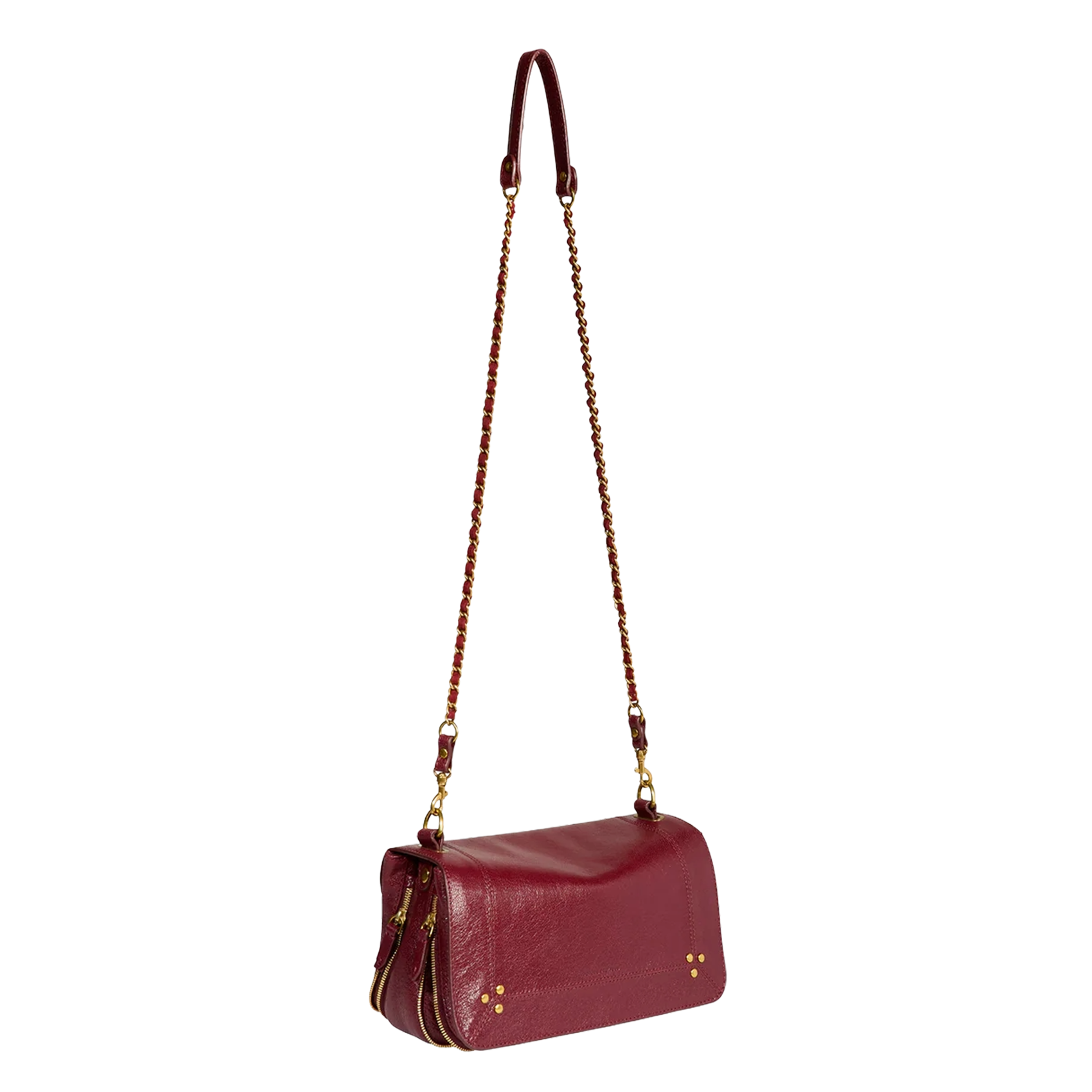 Sac bandoulière en cuir JEROME DREYFUSS Rouge