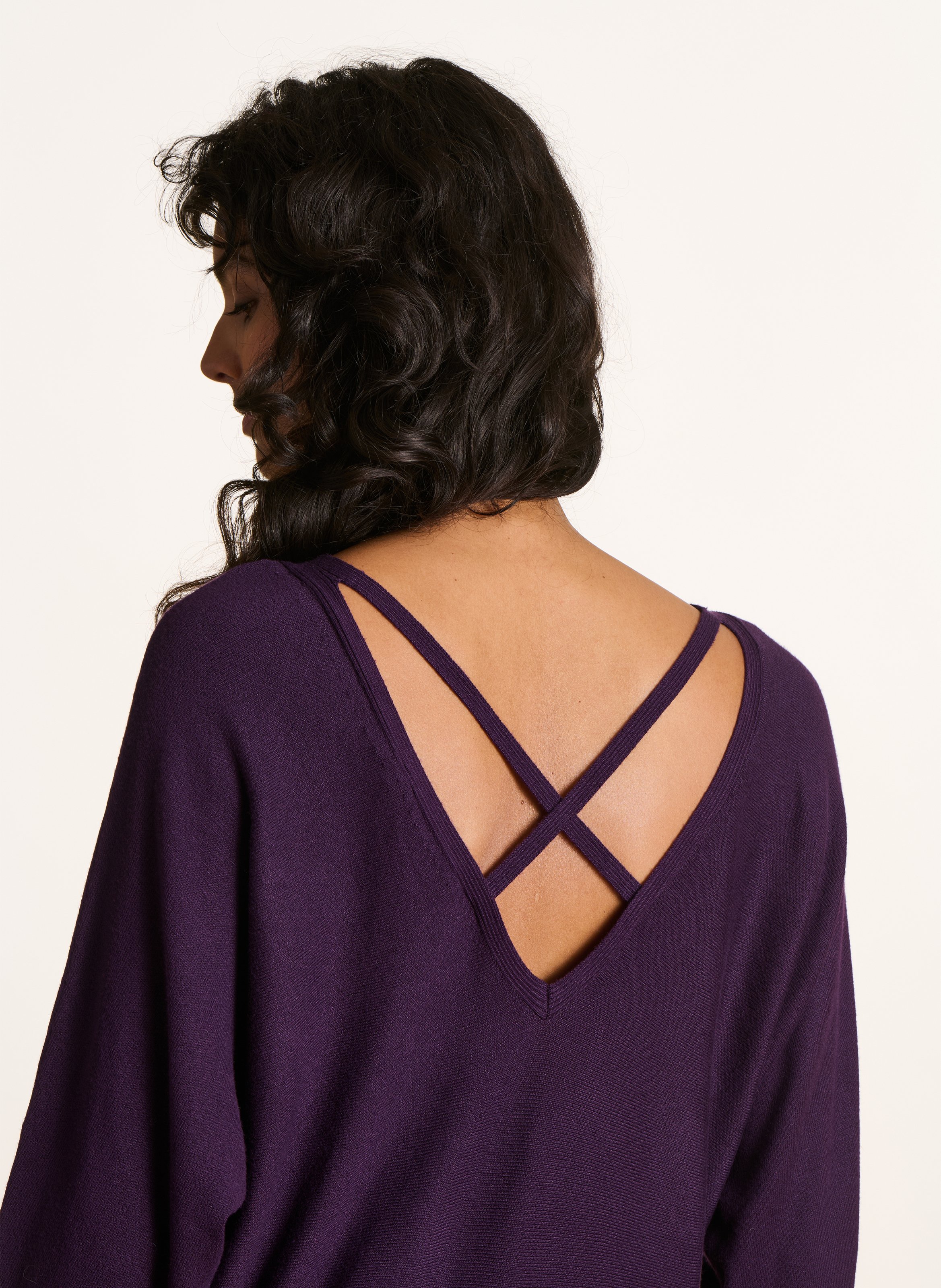 Oversize-Pullover LA FEE MARABOUTEE Violett