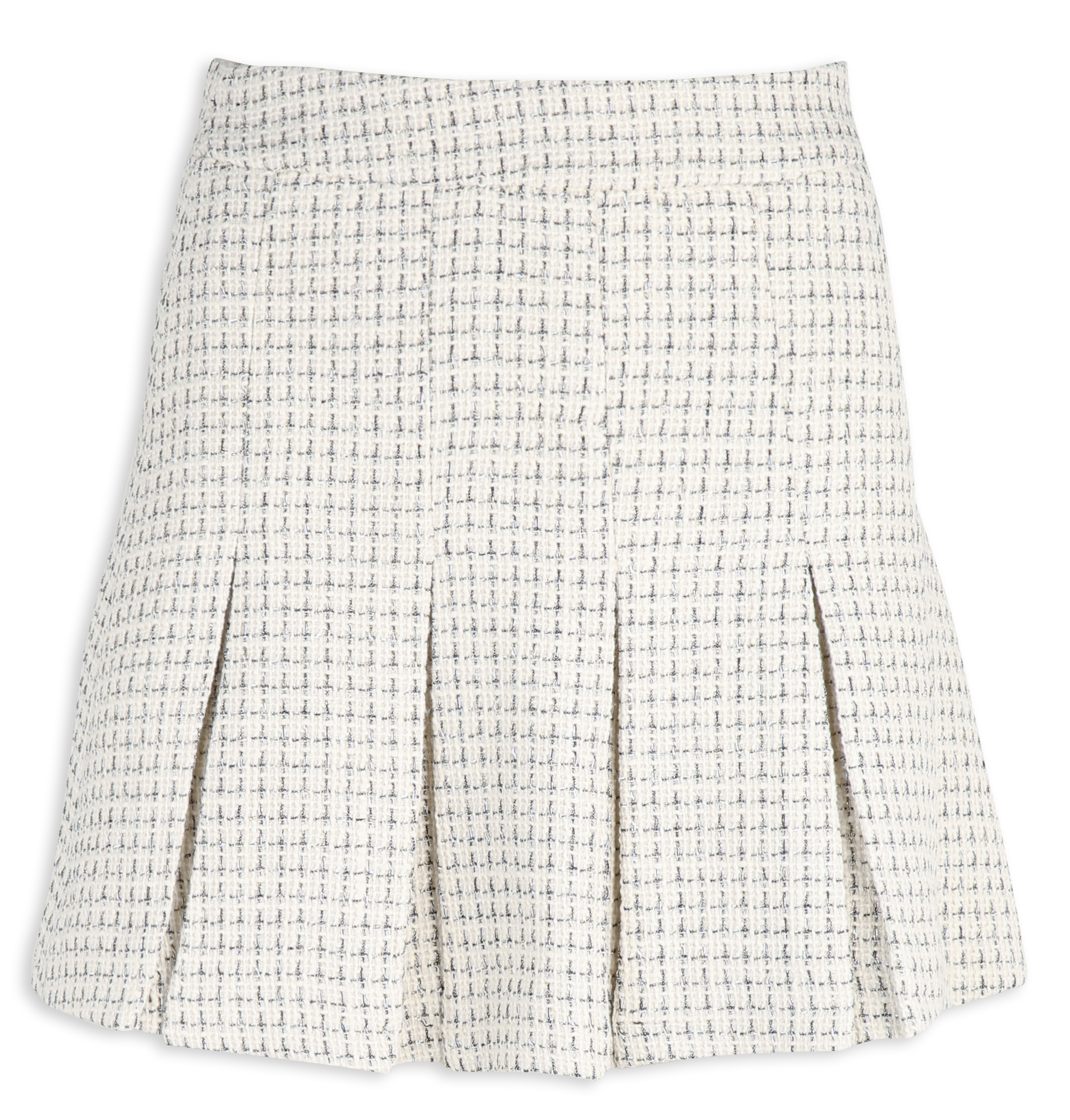 Jupe courte en tweed KOOKAI Blanc