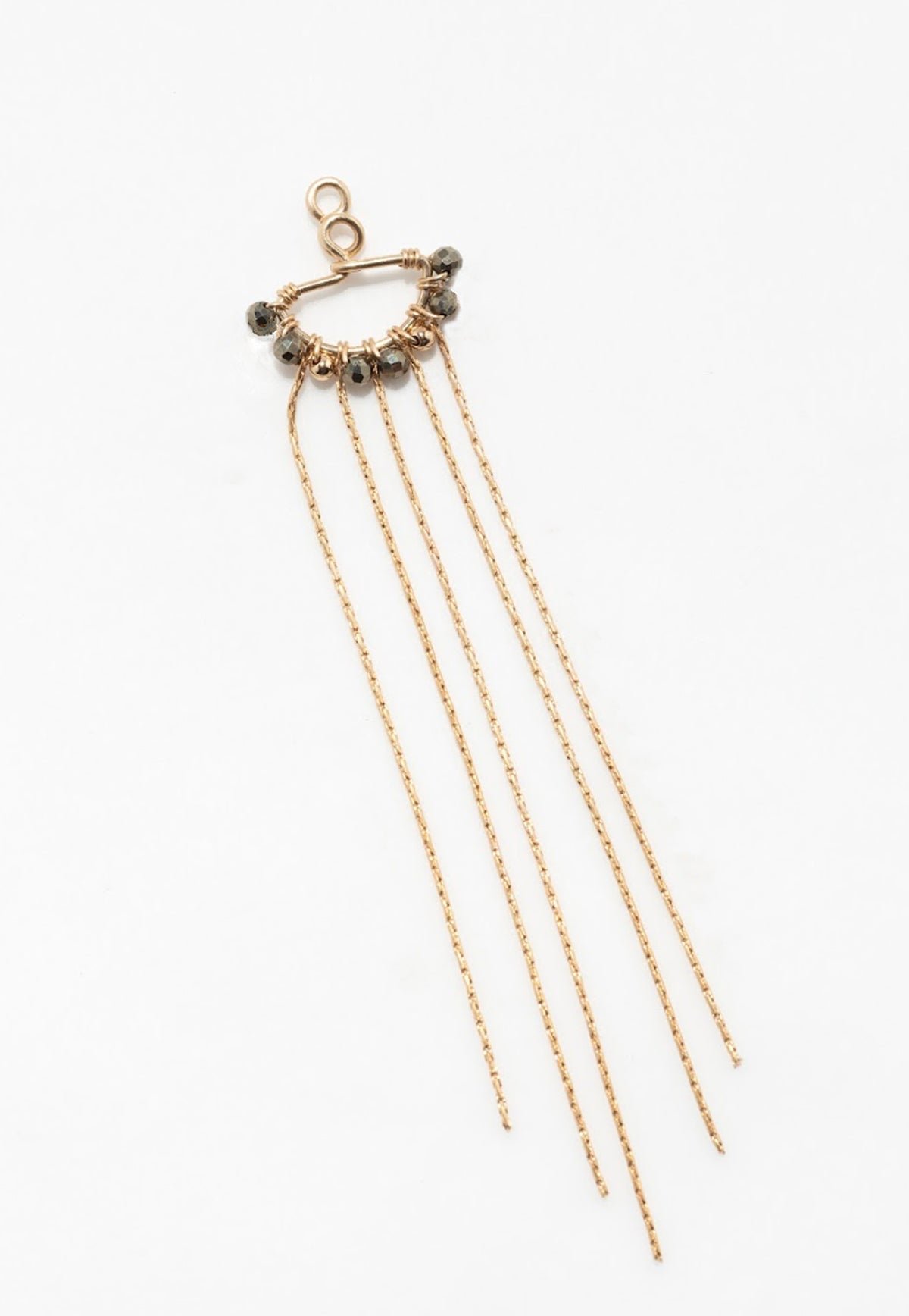 Mistral Pyrite Earrings Backs YAY Golden