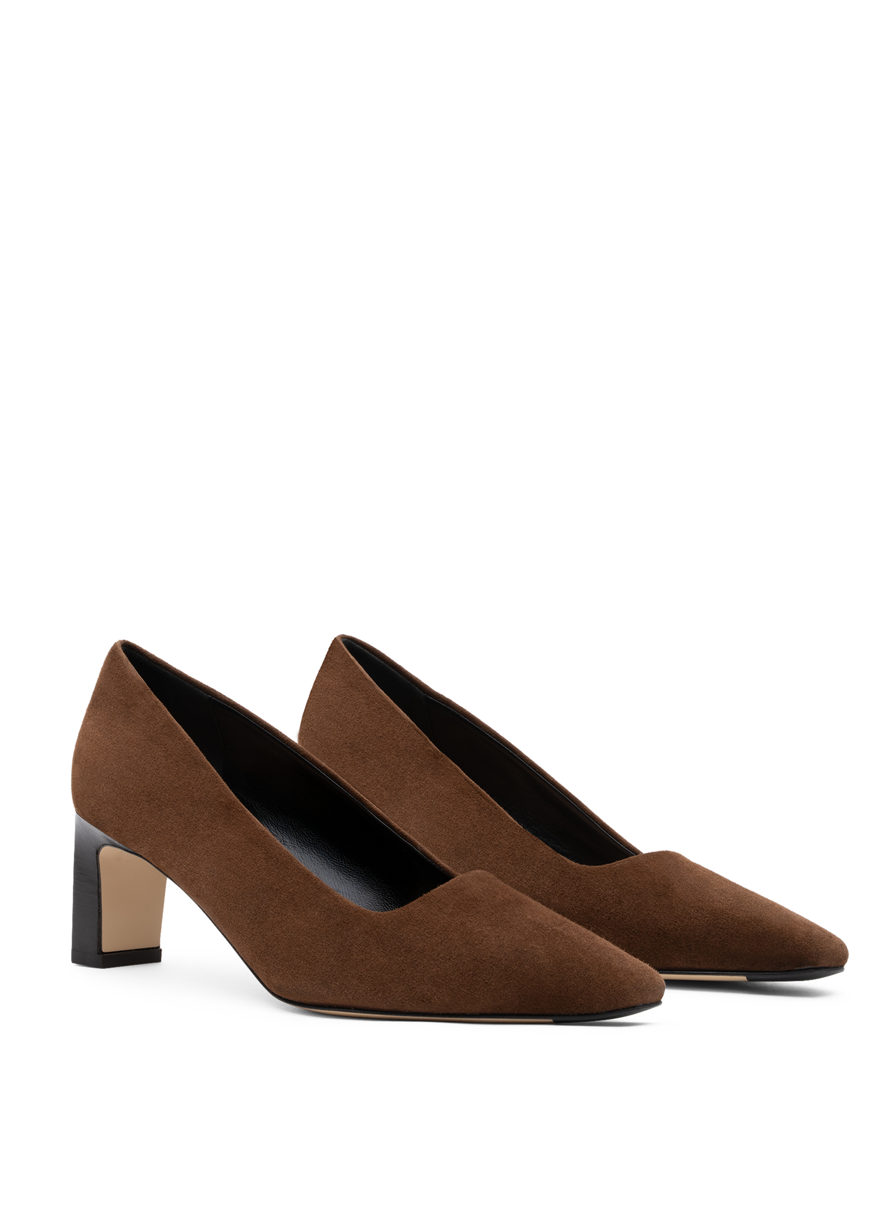 Goat leather cognac pumps PARALLELE PARIS Brown