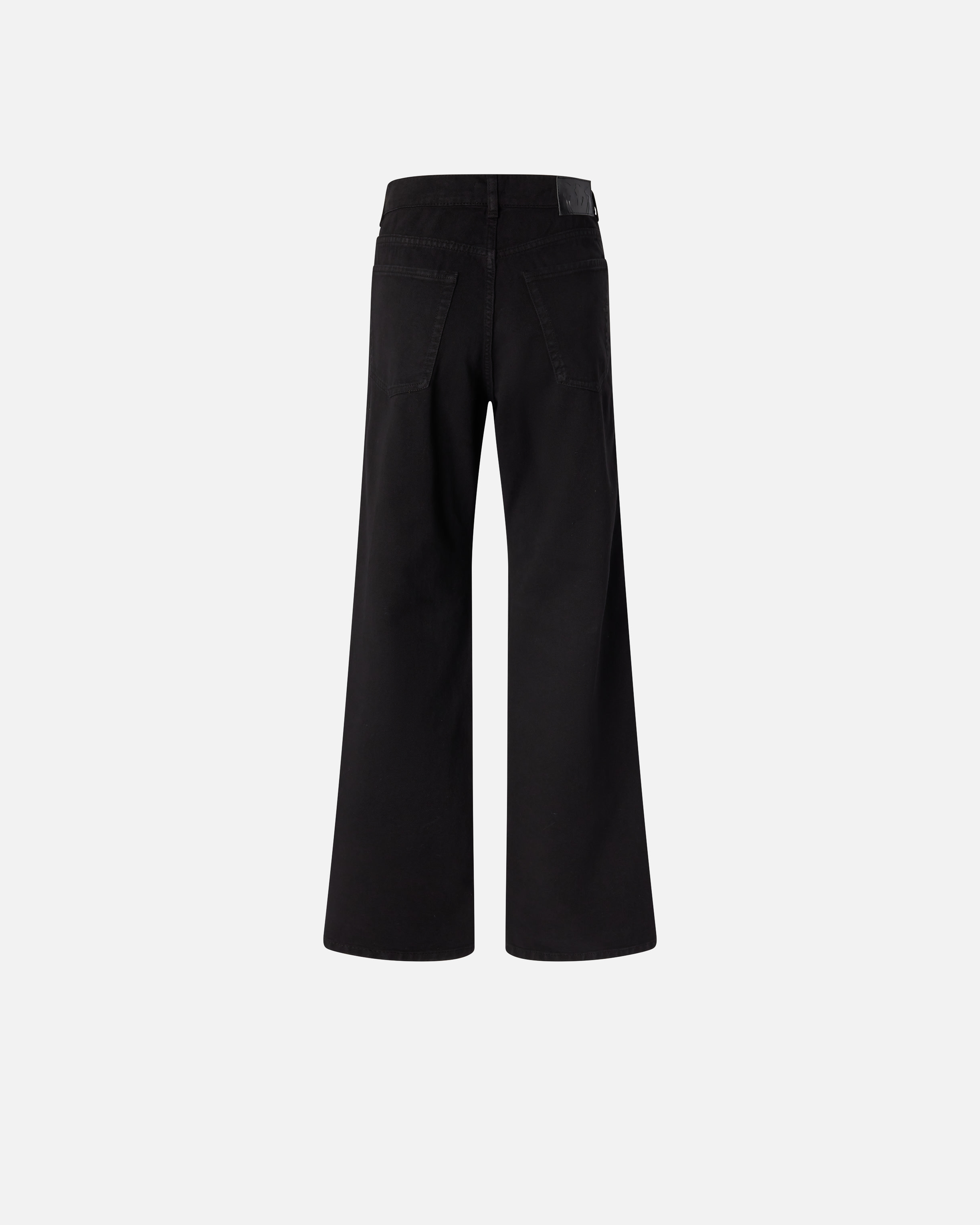 Wide-leg jeans with side zippers PINKO Black