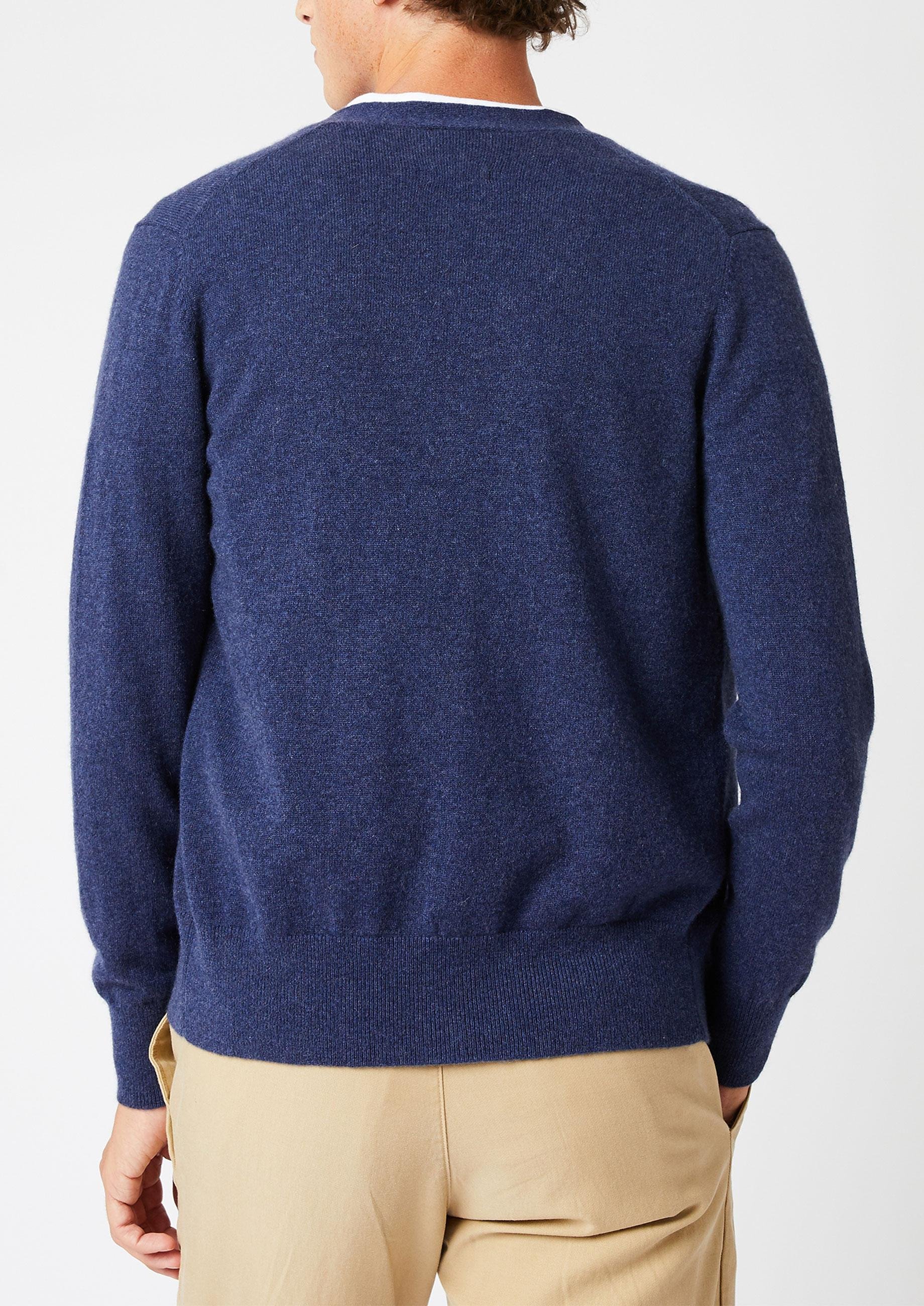 2-thread cashmere cardigan RODIER Blue