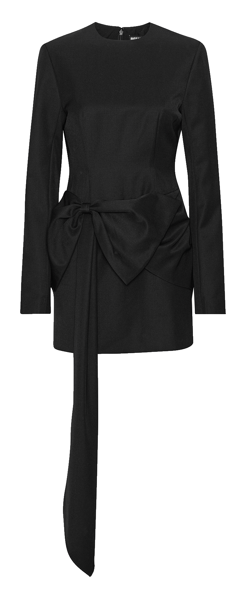 Robe courte col rond ROTATE Noir