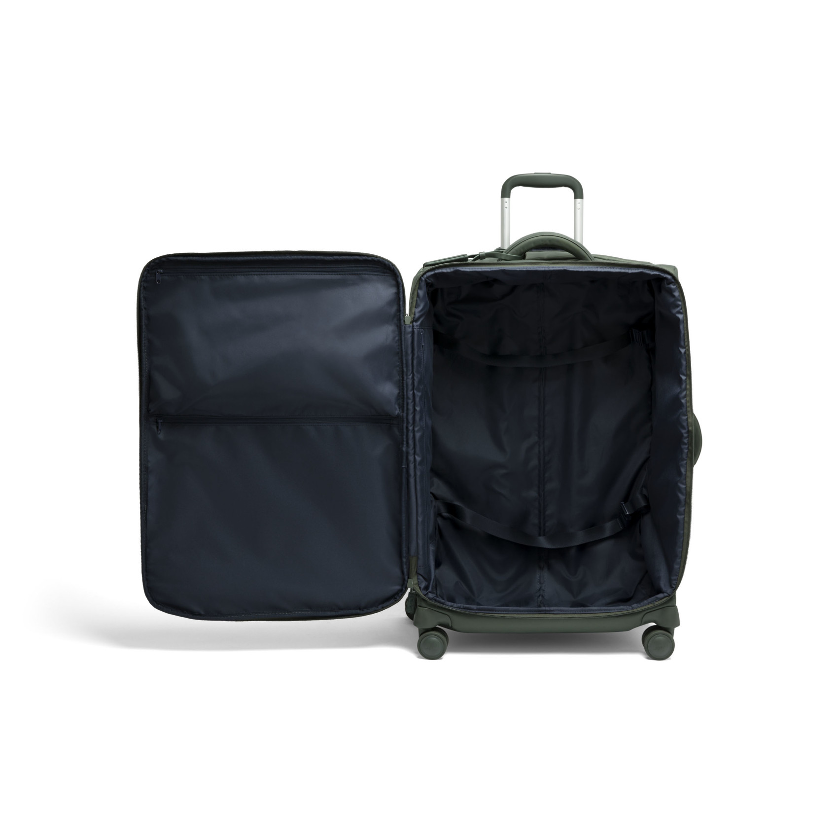 Feather suitcase 4 wheels size L LIPAULT Green