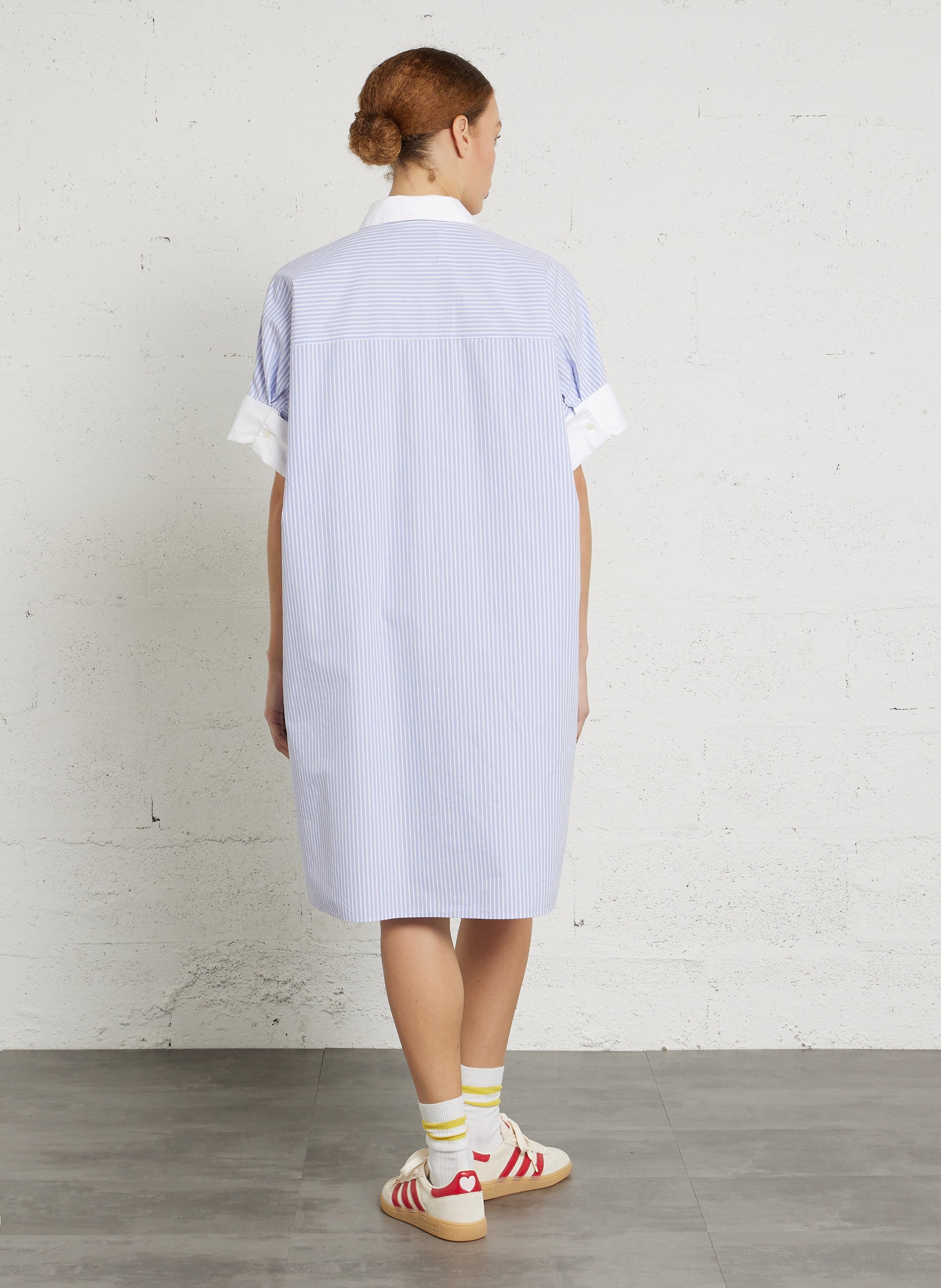 Katoenen overhemdjurk BELLEROSE Violet