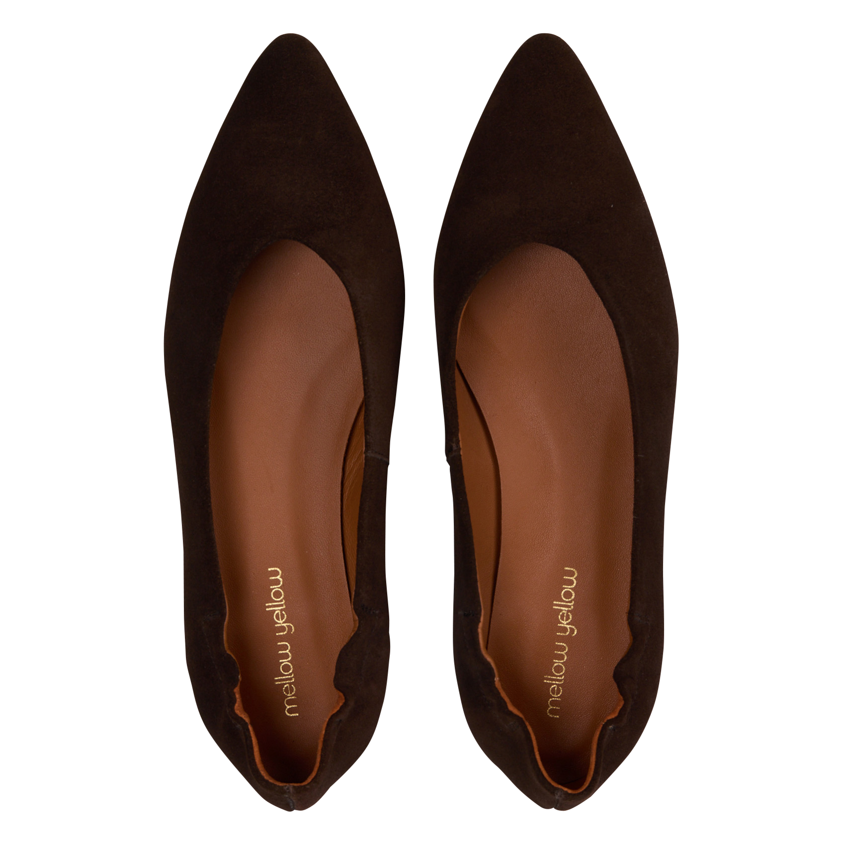 Suede ballet pumps MELLOW YELLOW Brown