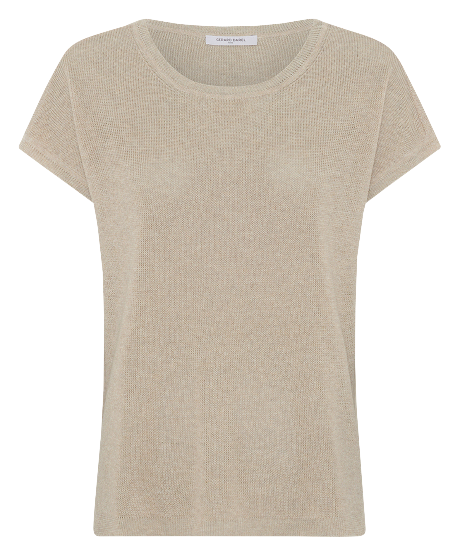 Top droit col rond  GERARD DAREL Beige