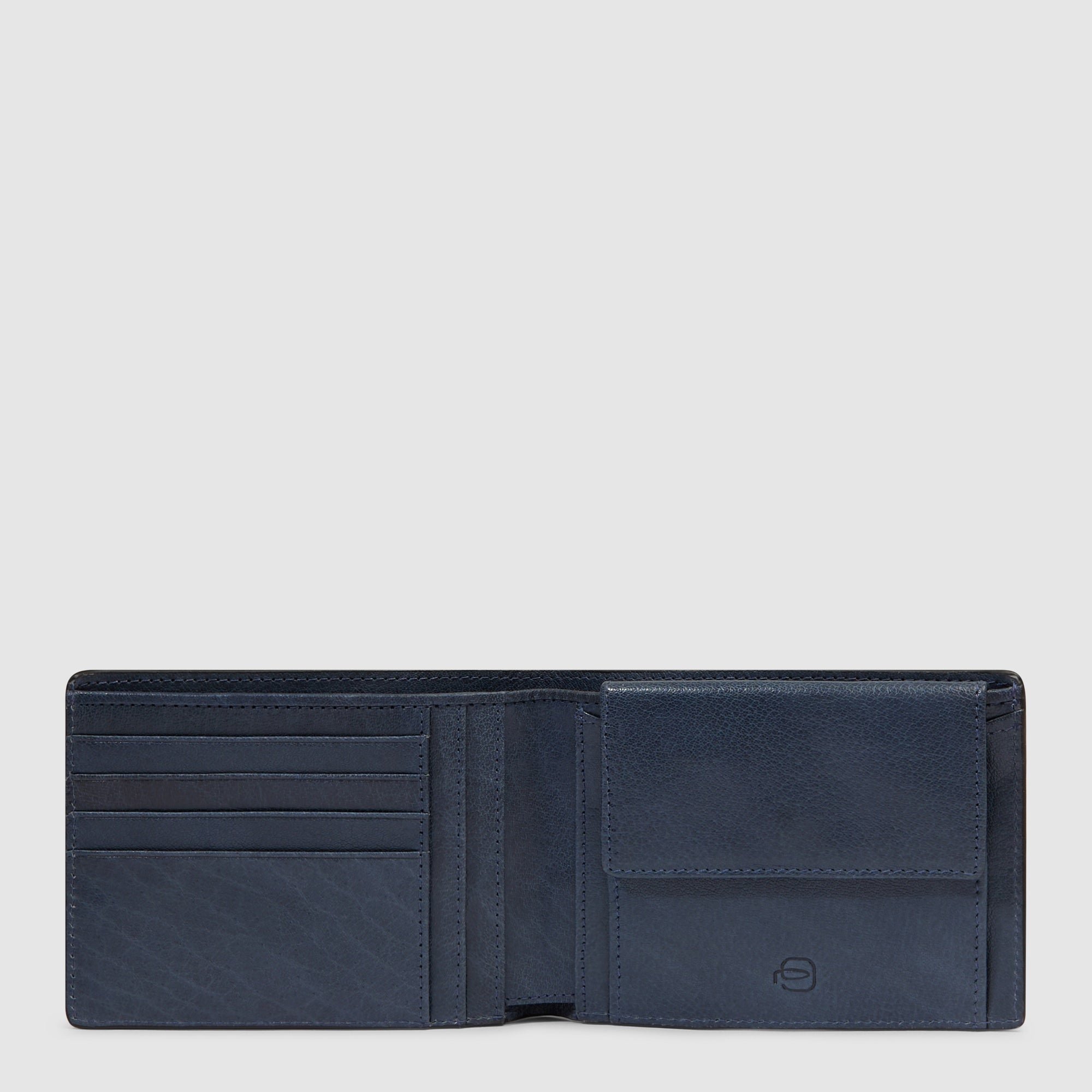 Babylon leather wallet PIQUADRO Grey