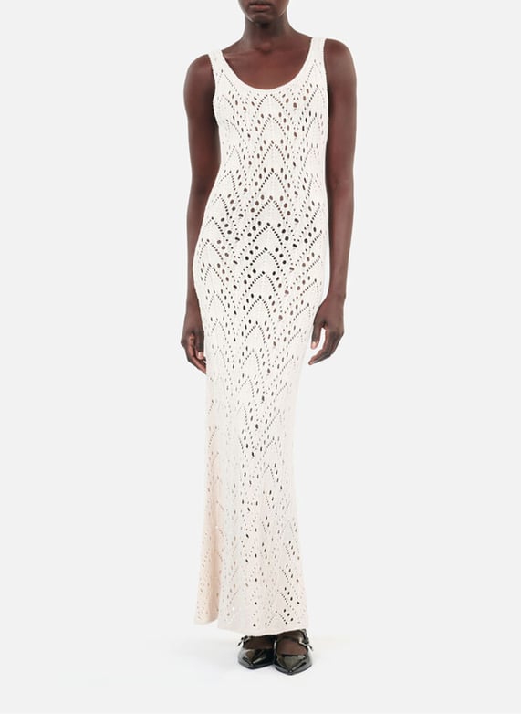 Long fitted cotton-Blend dress White The kooples - Women | Place des Tendances Long fitted cotton-Blend dress White The kooples - Women | Place des Tendances