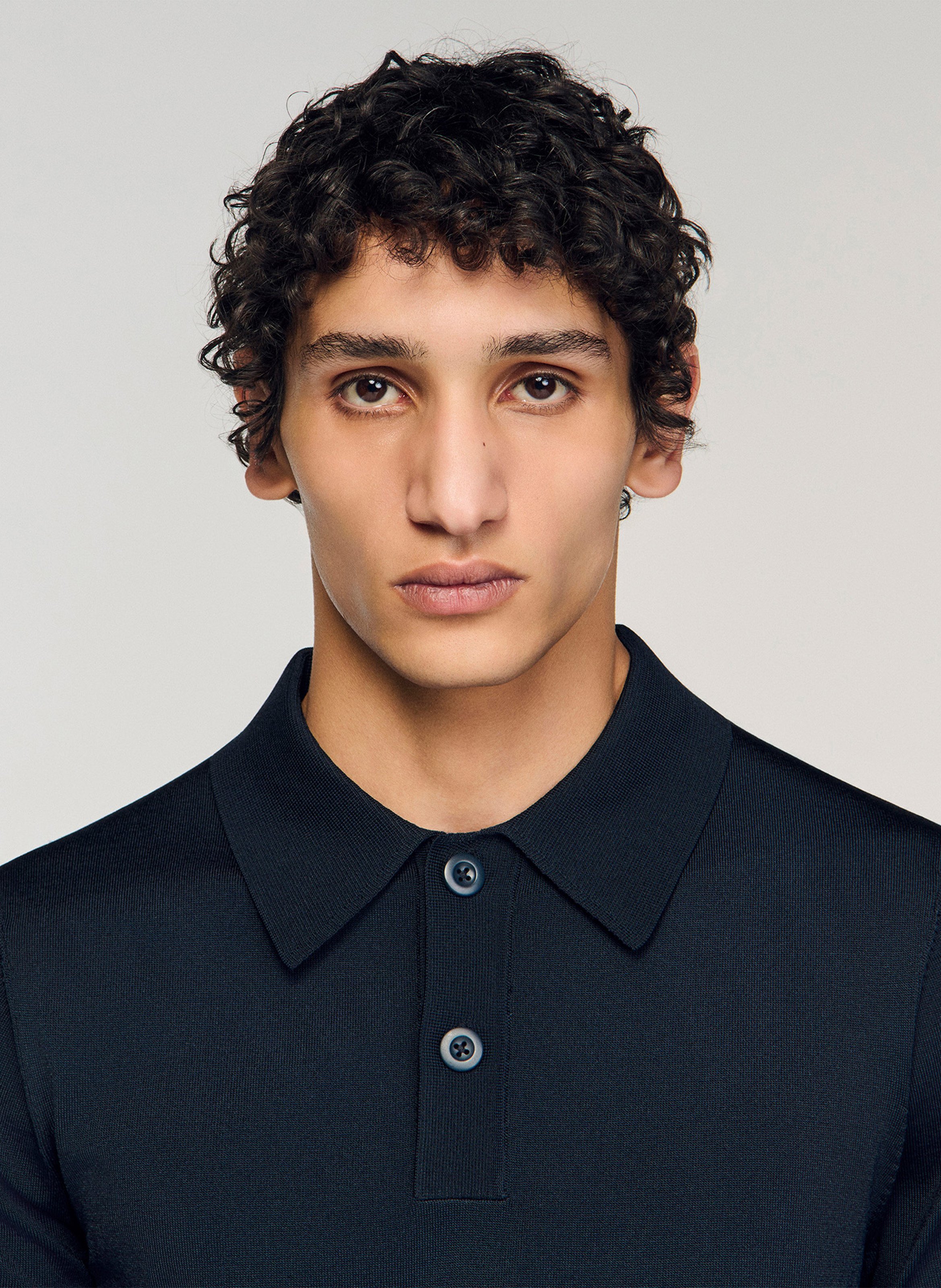 Polo regular fit  SANDRO Bleu