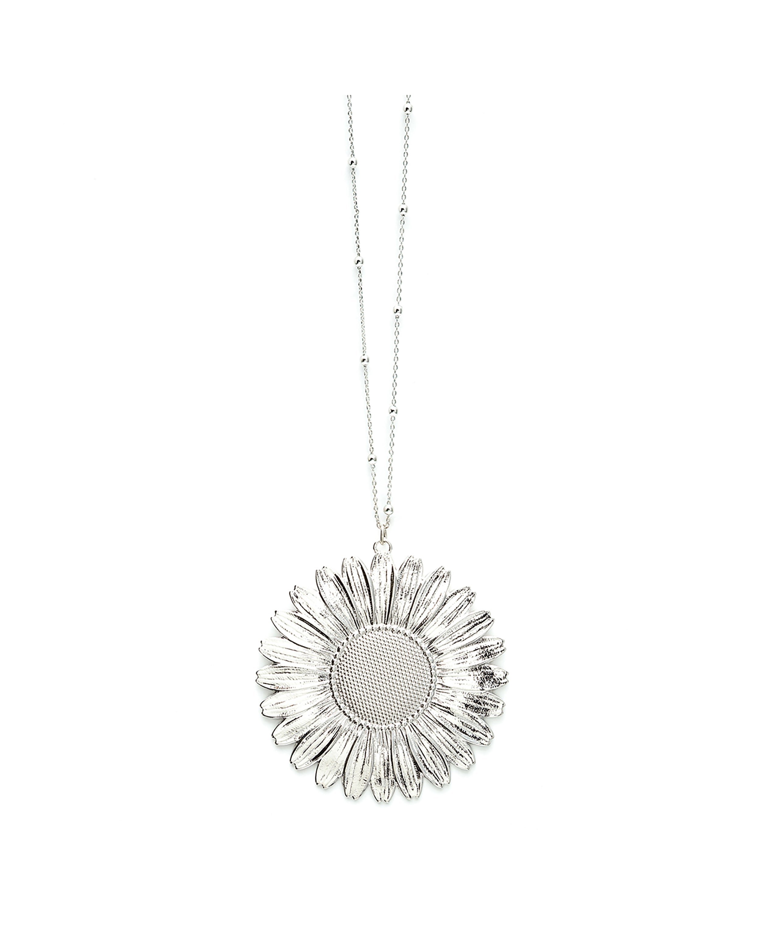Gold-plated flower pendant MONSIEUR SIMONE Silver