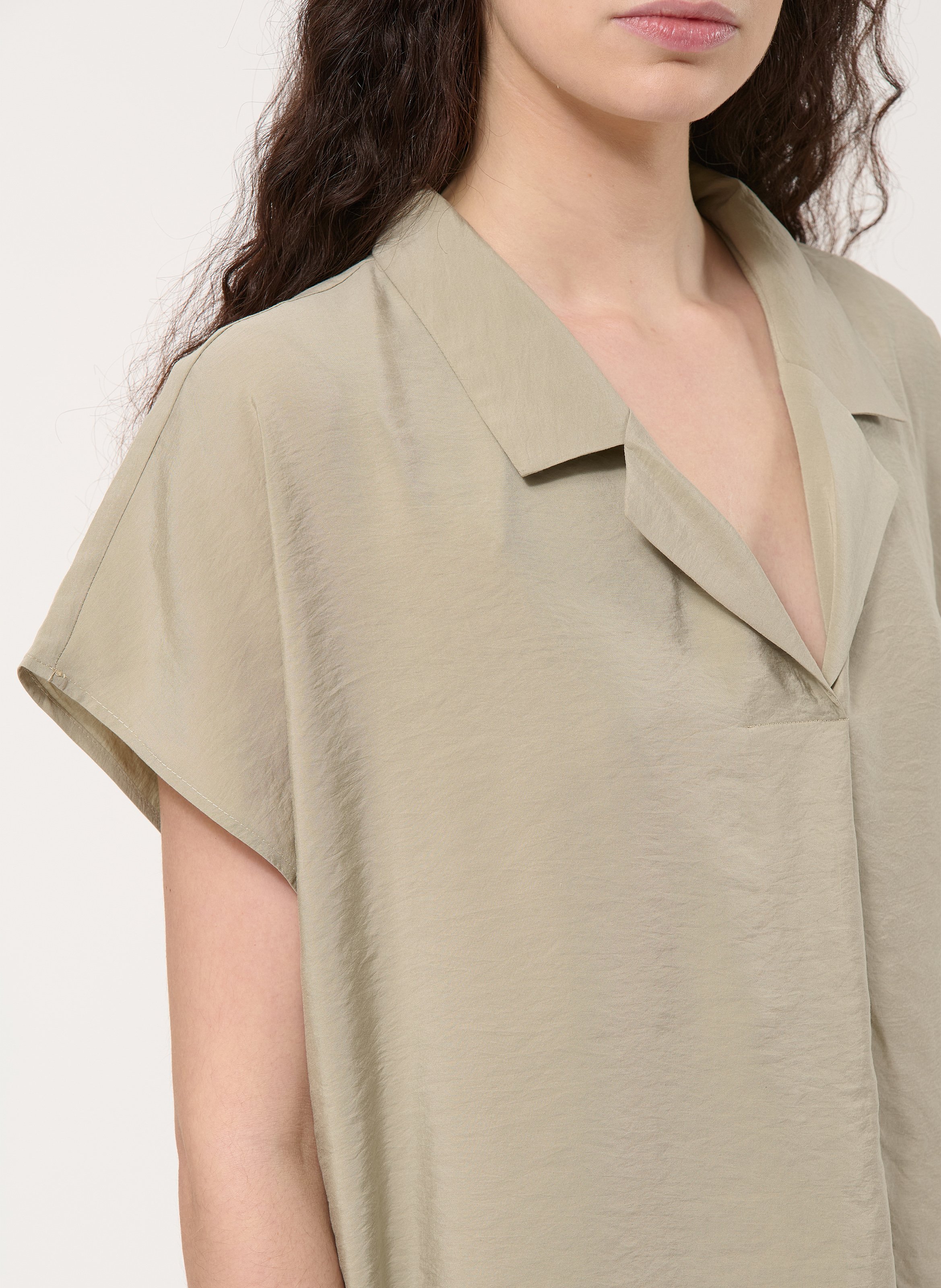 Robe midi à col tailleur  HUMILITY Vert