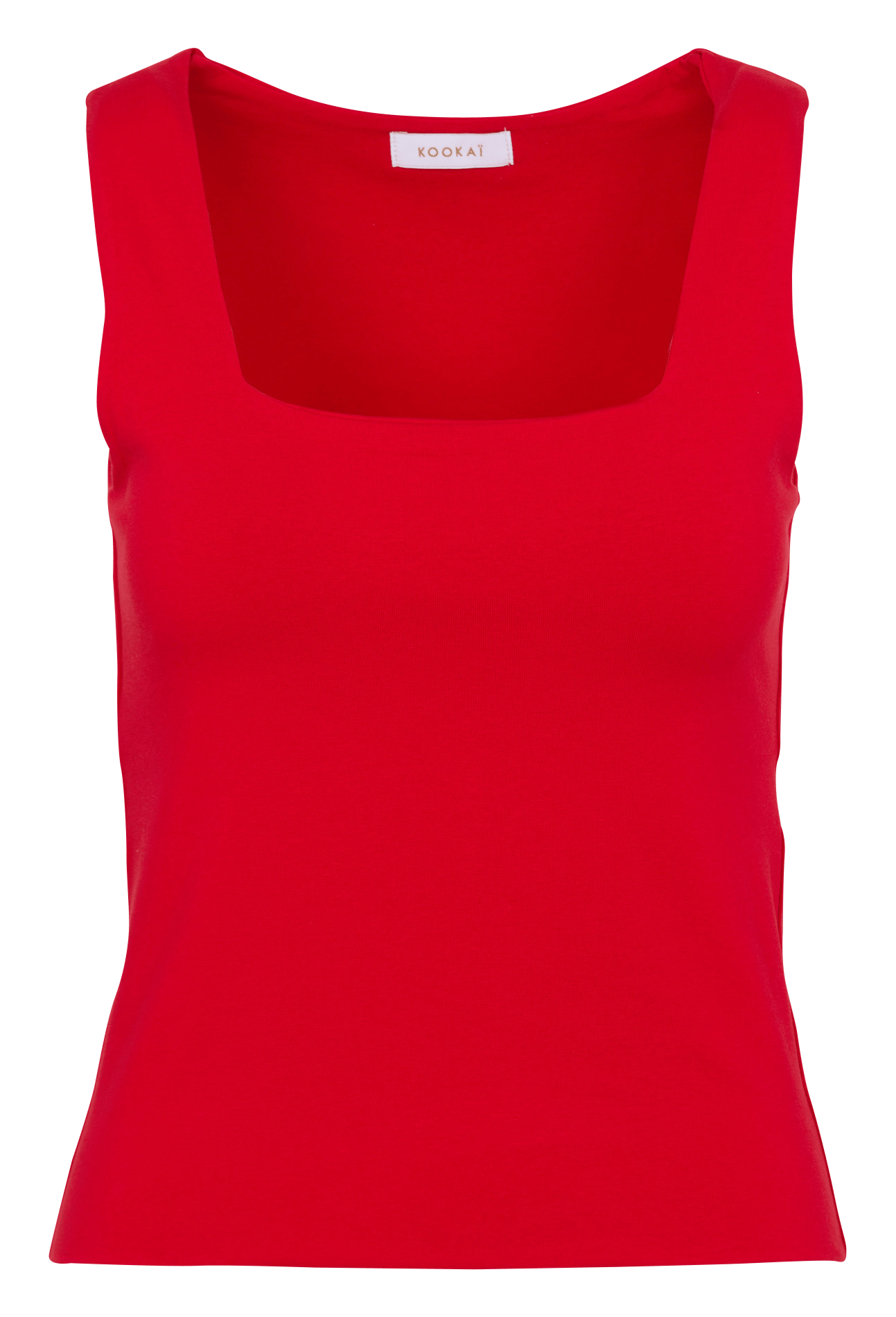 Gerade geschnittenes Tanktop aus Baumwoll-Mix KOOKAI Rot