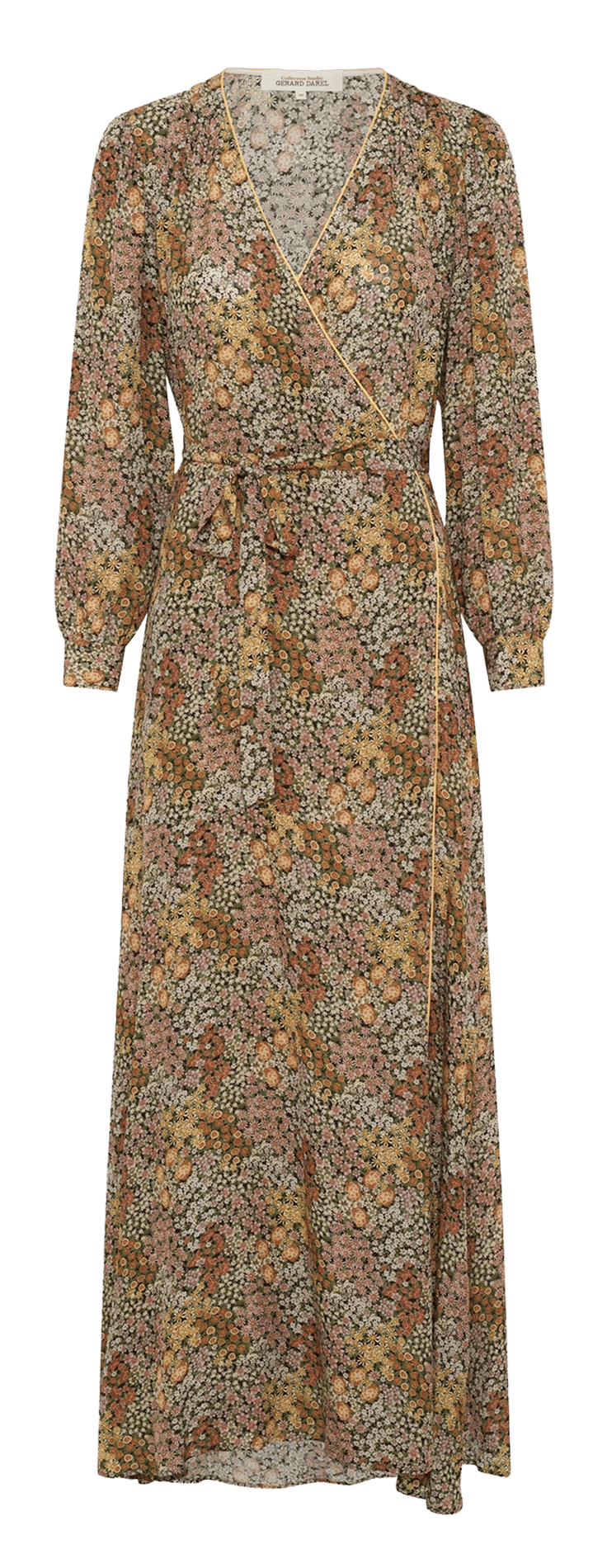 Robe longue col V mprimé GERARD DAREL Rosa