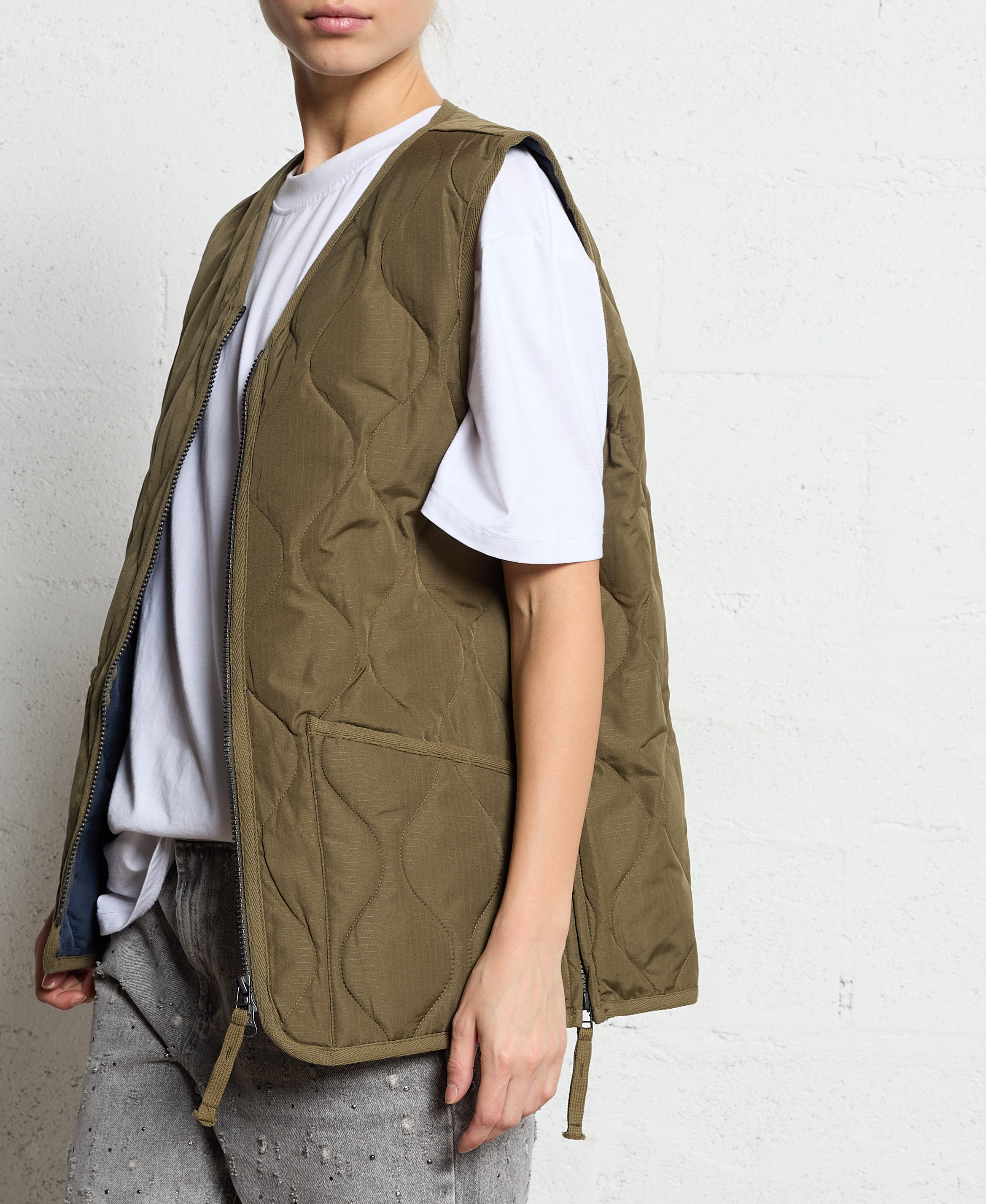 Steppjacke mit geradem Schnitt TAION Khaki