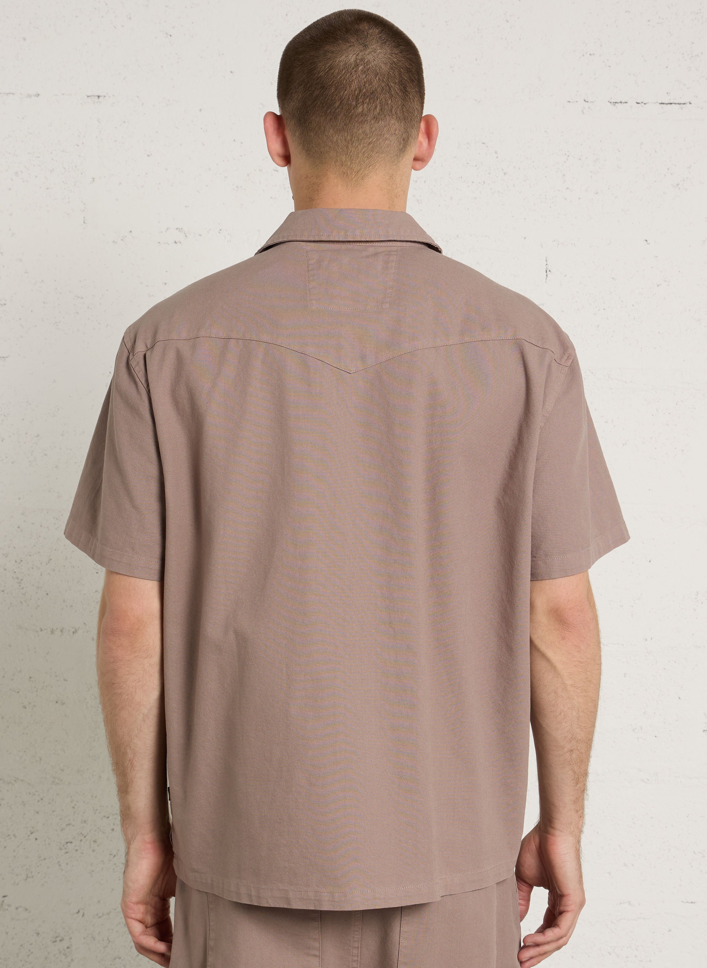 Oversized cotton shirt SOLID Grey