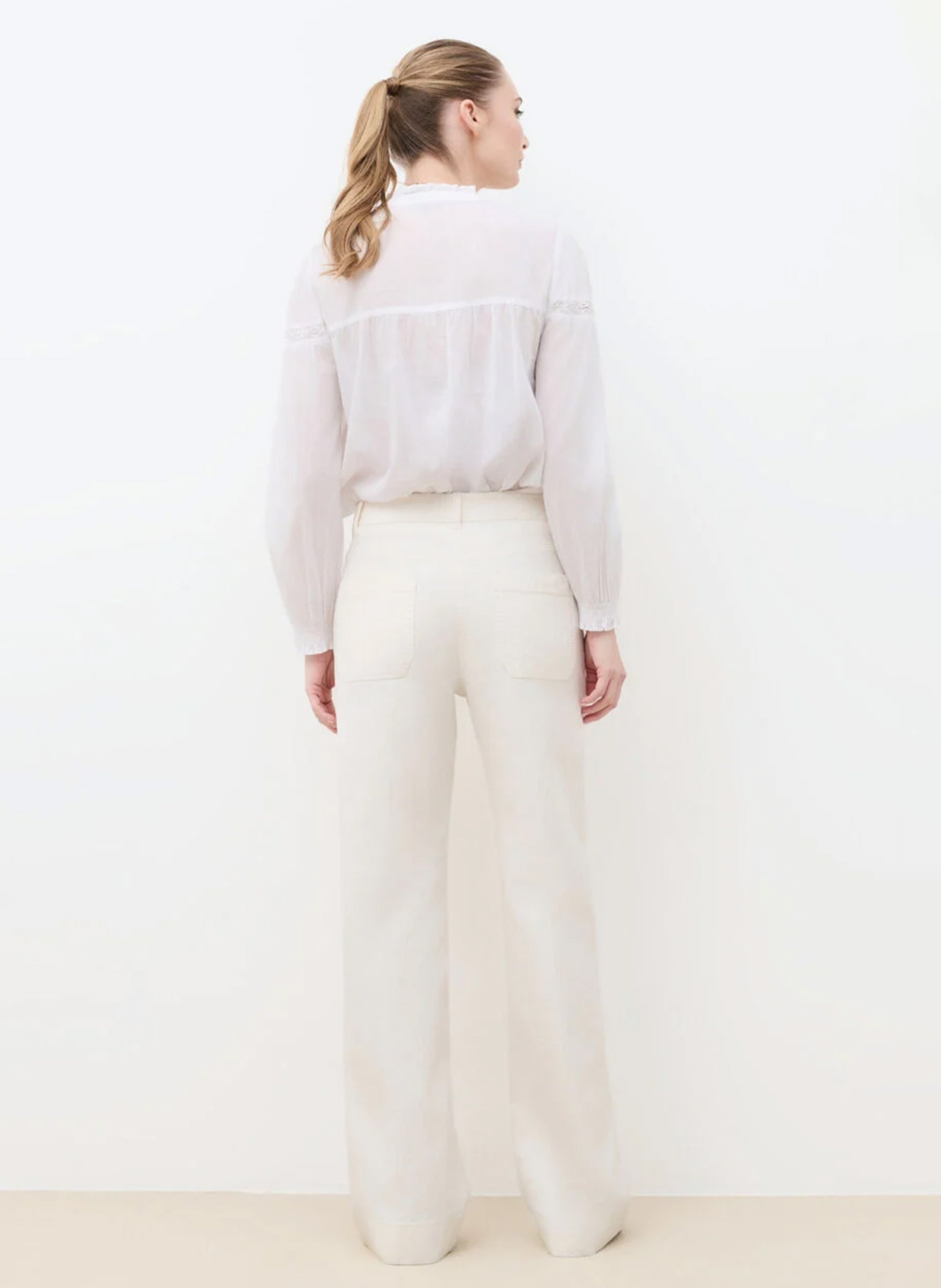 Farbige Straight Cut Jeans mit 5 Taschen | Beige CAROLL Damen