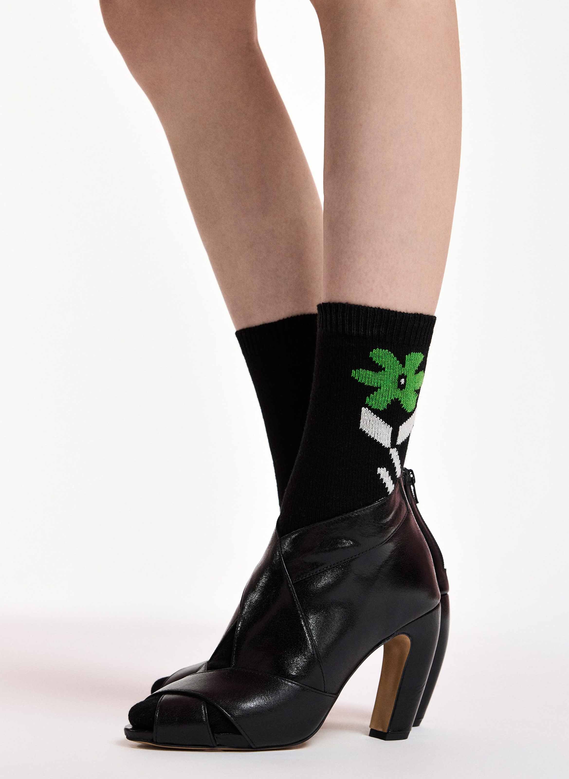 Chaussettes imprimées ESSENTIEL ANTWERP Noir
