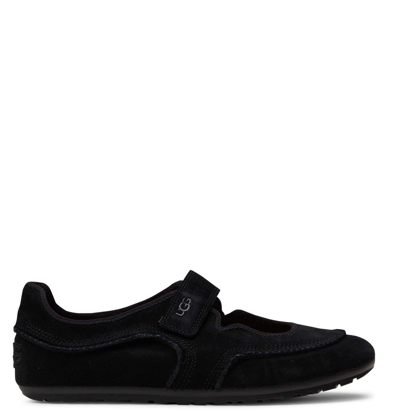 Offene Sneakers aus gemischtem Leder UGG Schwarz