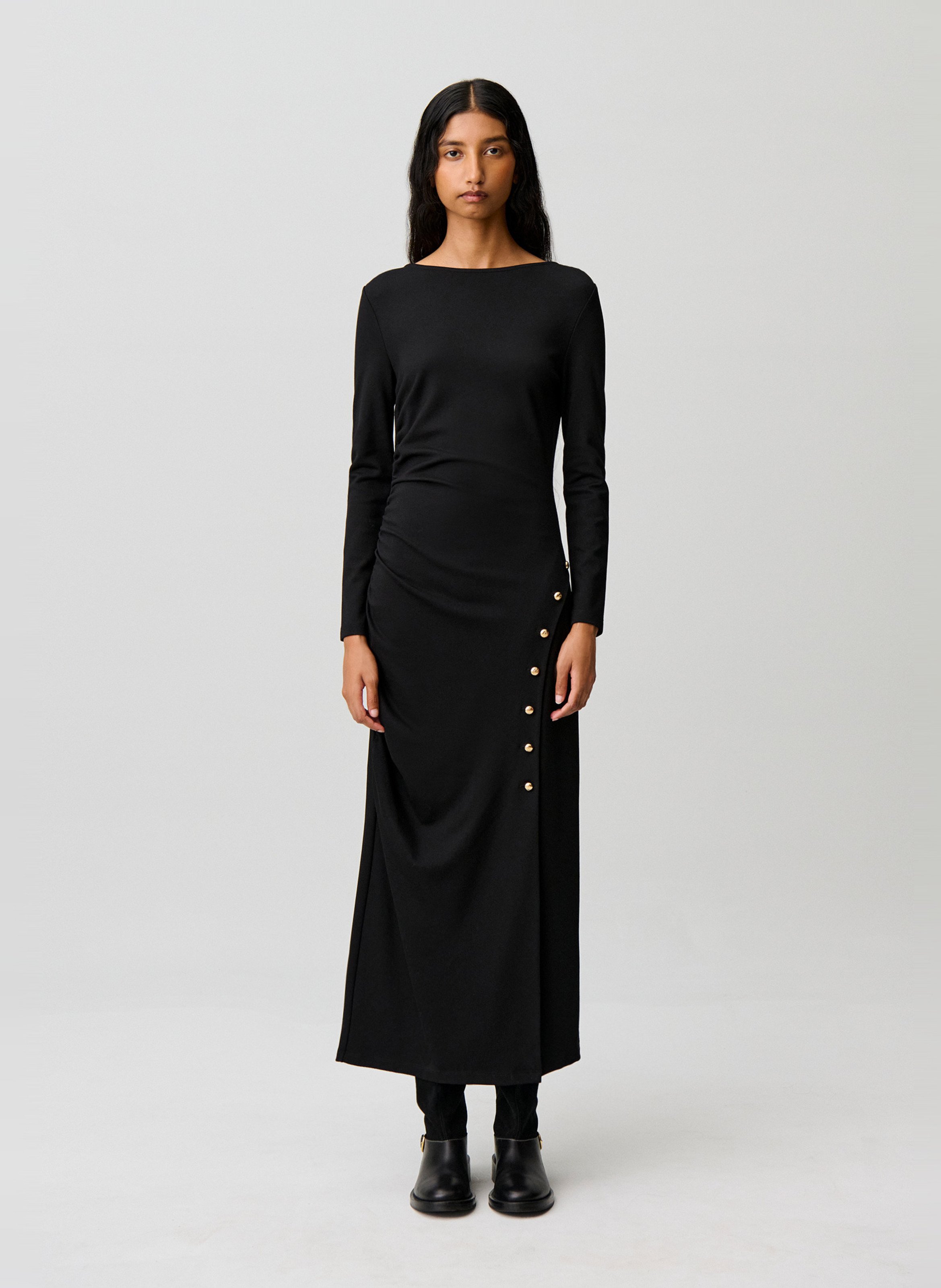 Robe longue col bateau CLAUDIE PIERLOT Noir