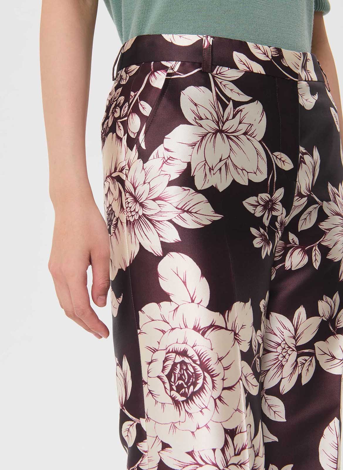 Pantalon droit imprimé TARA JARMON Violet