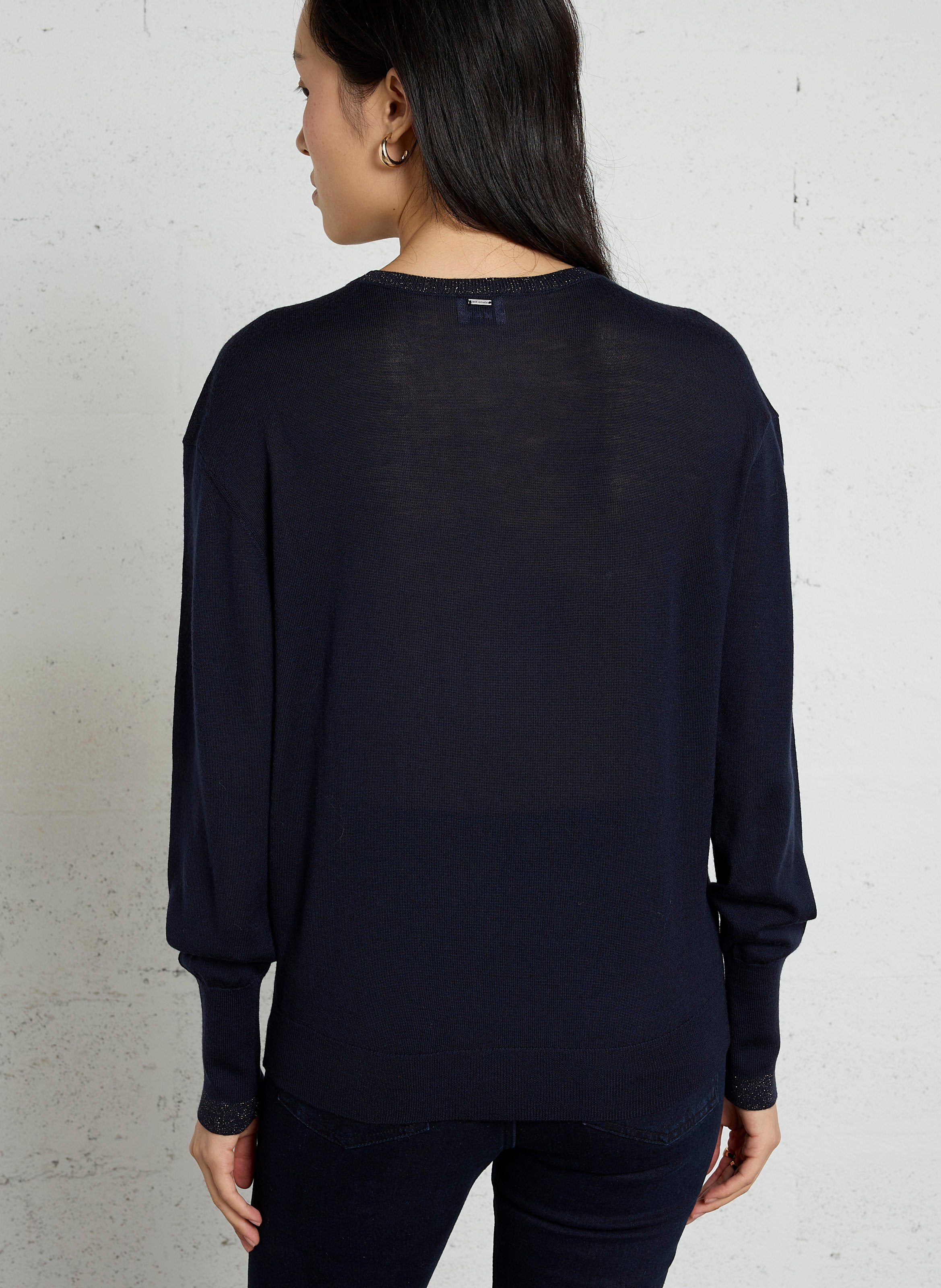 Feiner Wollpullover IKKS Blau
