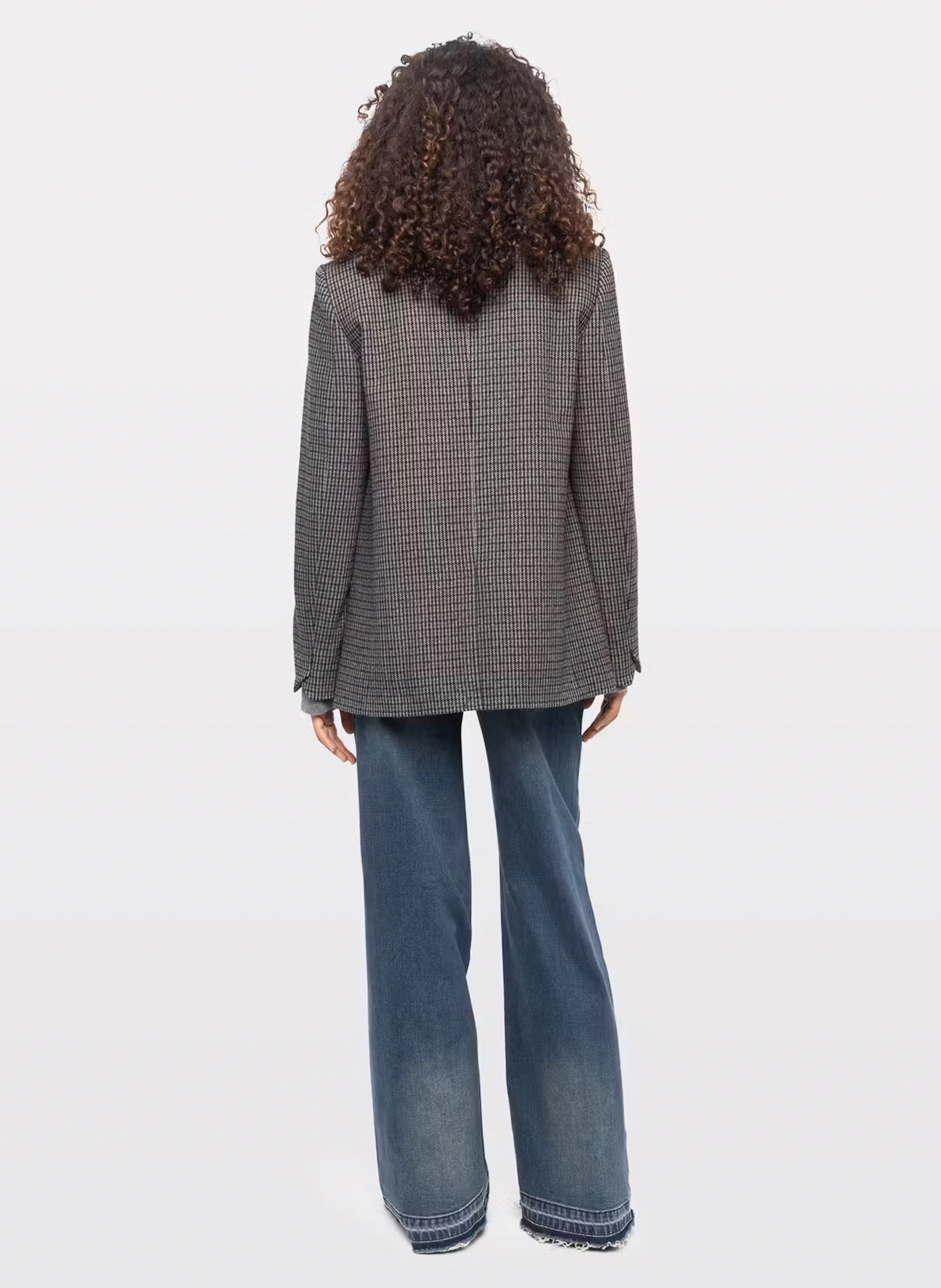Getailleerd jasje met motief van wolmix ZADIG&VOLTAIRE Blauw
