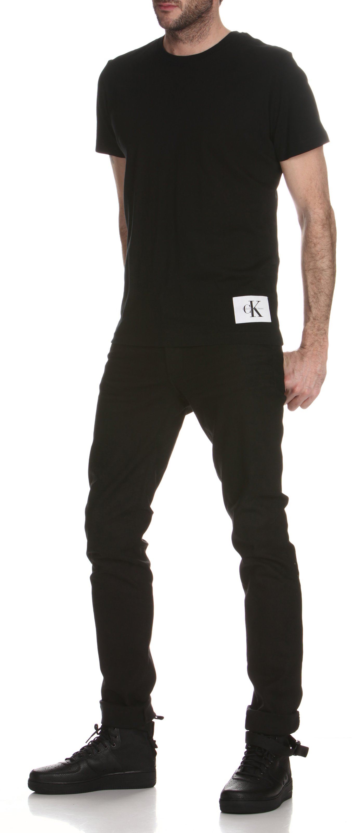 Slim-Fit-Jeans Schwarz