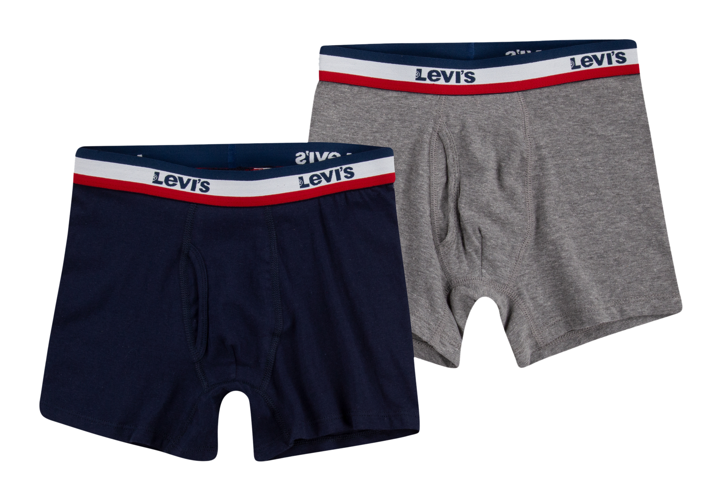 Lot de 2 boxers en coton mélangé LEVI'S KIDS Gris