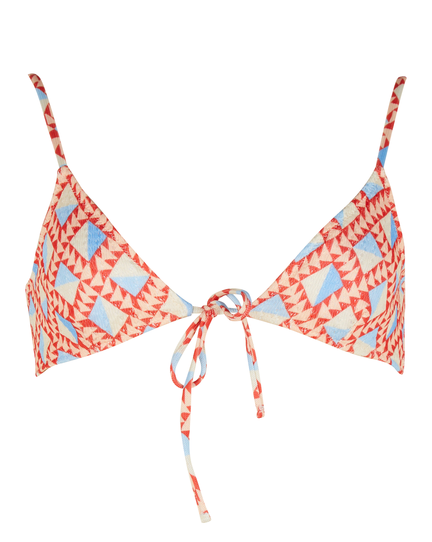 Haut de maillot de bain en jacquard imprimé ROBIN COLLECTION Multicolore