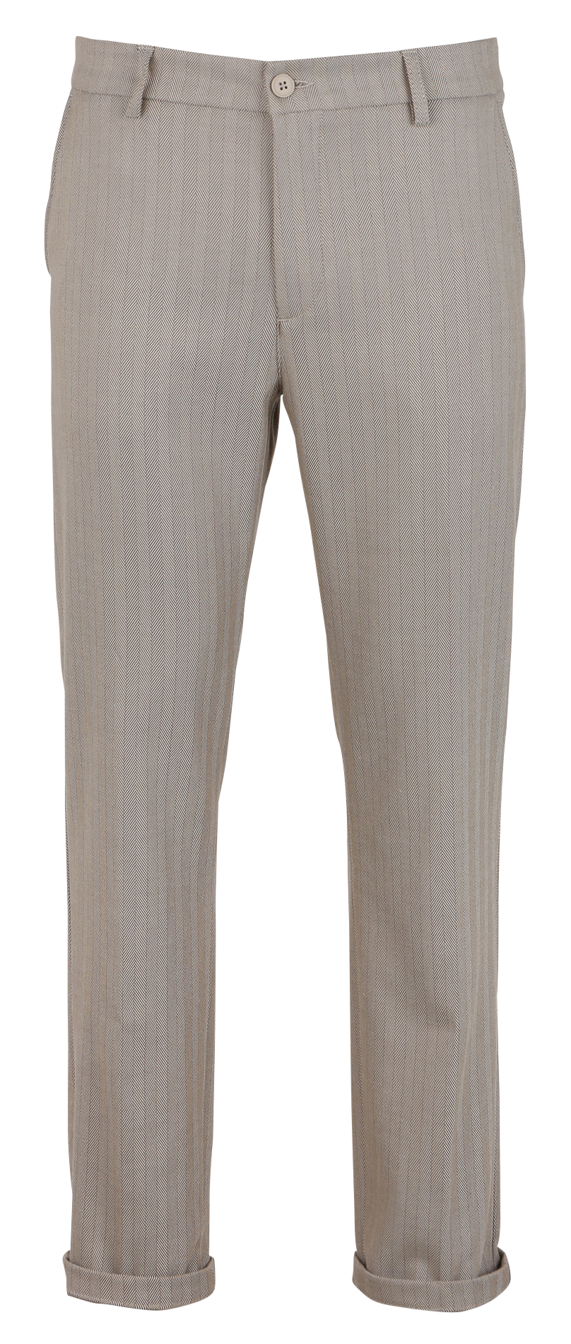 Herringbone suit pants Brown