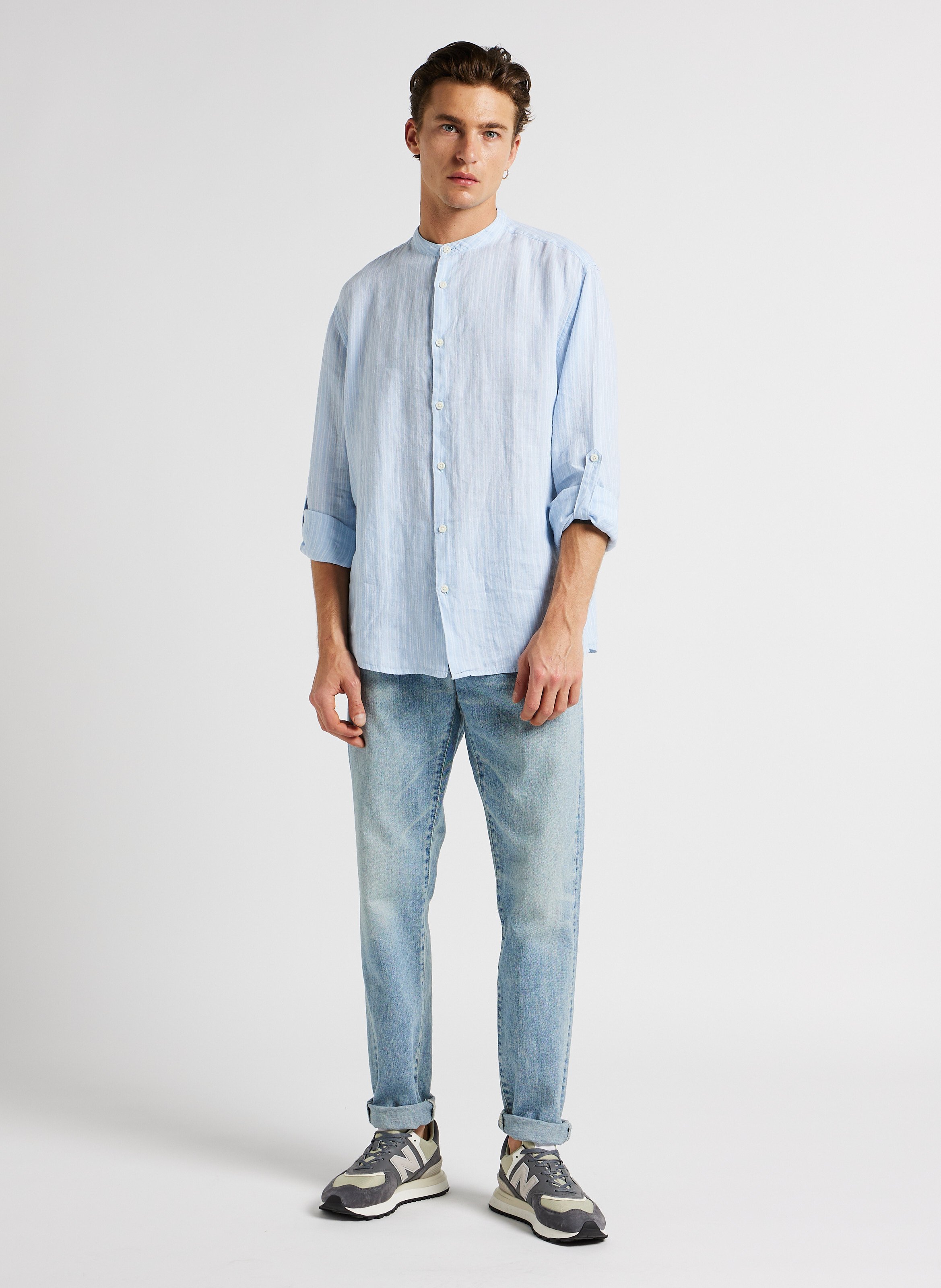 Tapered cotton jeans EDWIN Blue