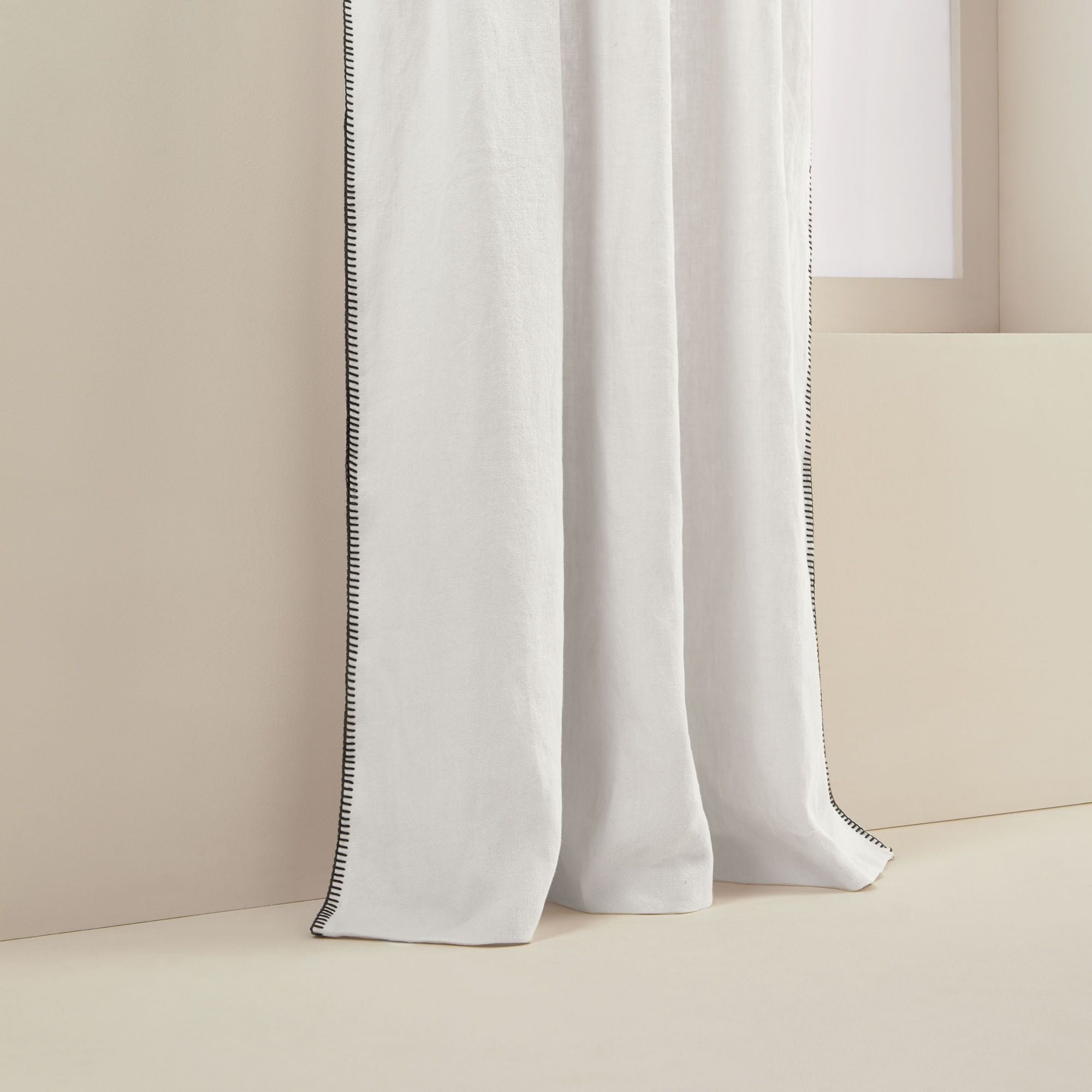 NINO - Curtain with gathering tape MADURA White