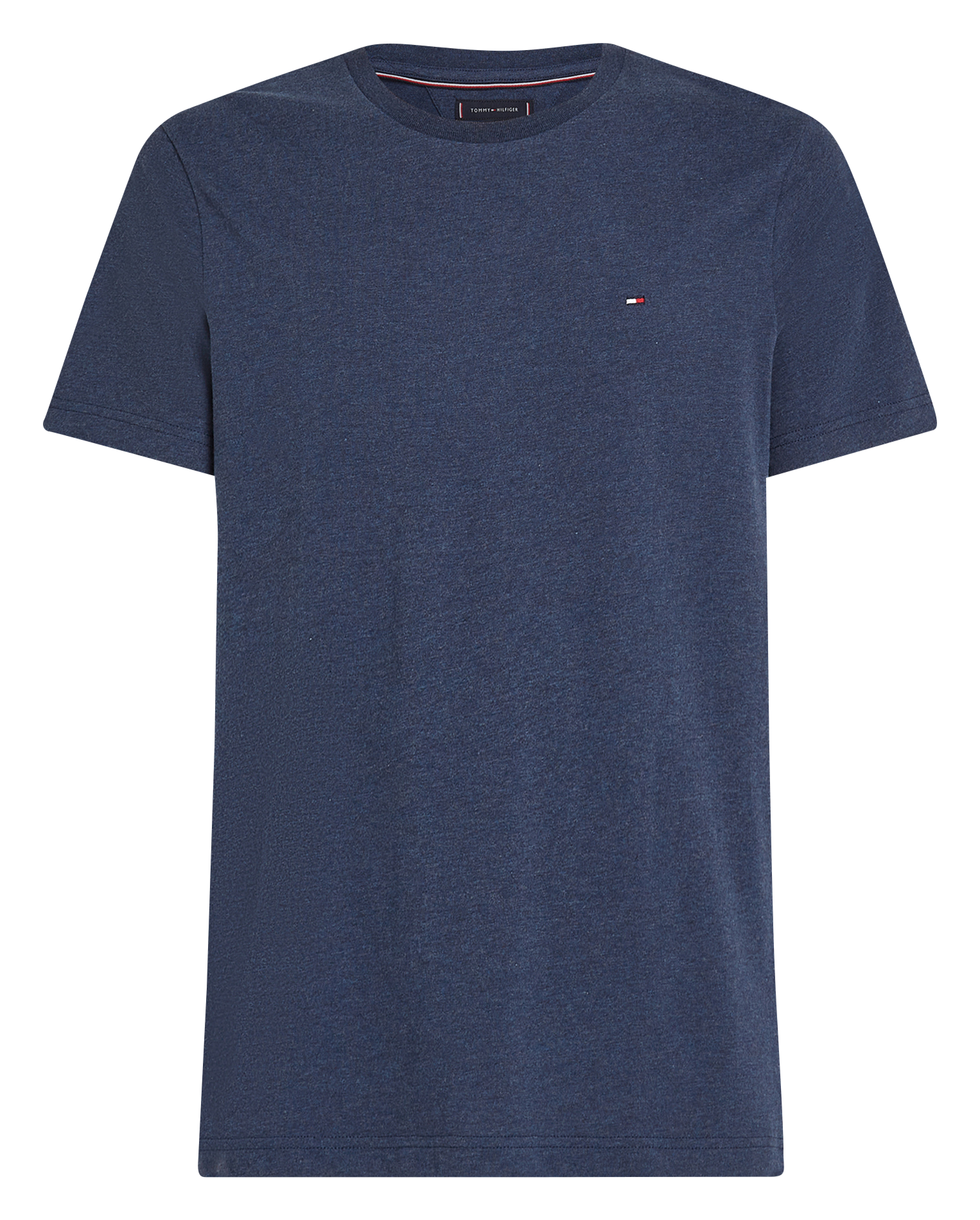 Mottled cotton T-shirt TOMMY HILFIGER Blue