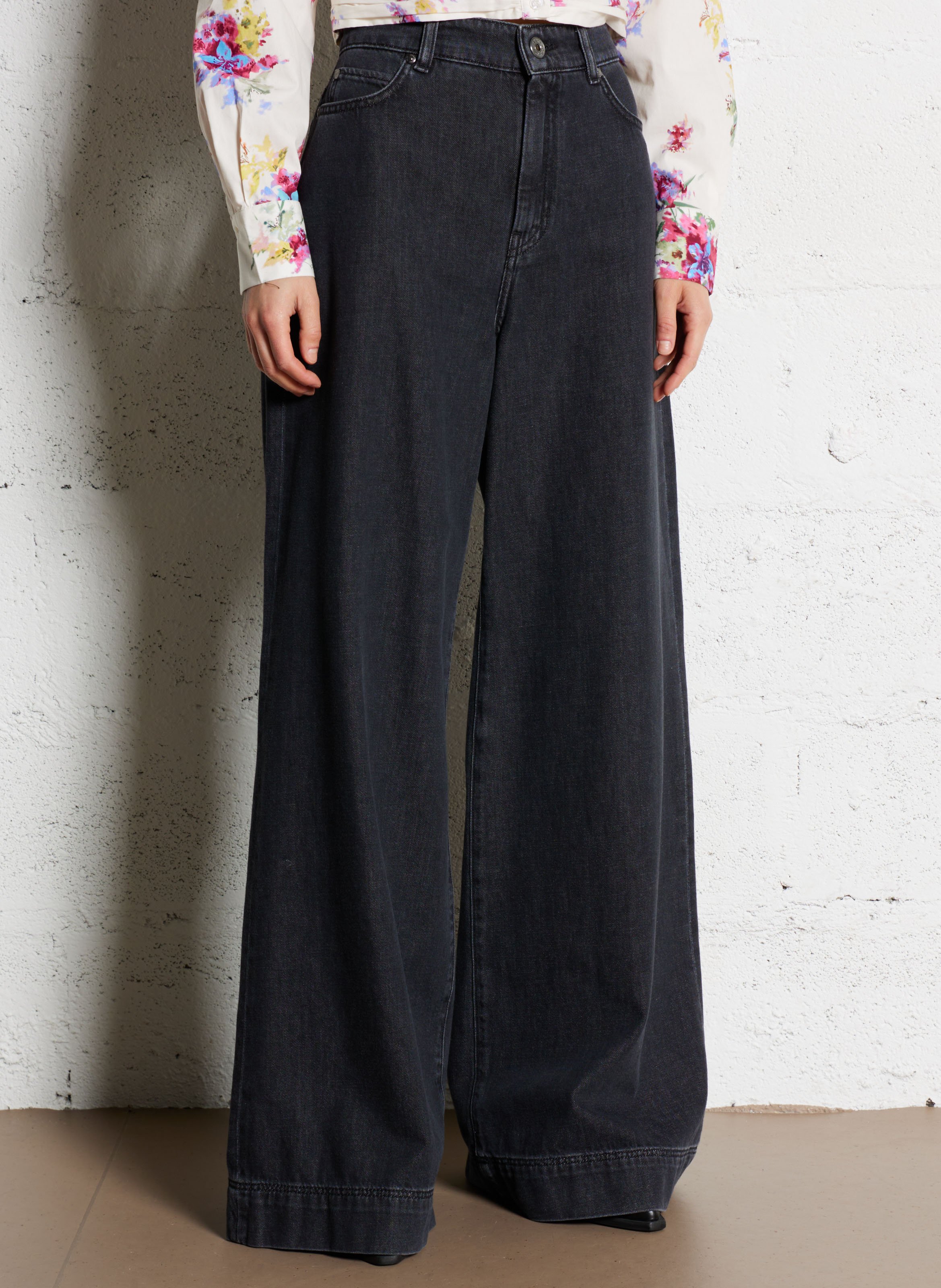 Cotton straight jeans Noir Max Mara Week End - Women