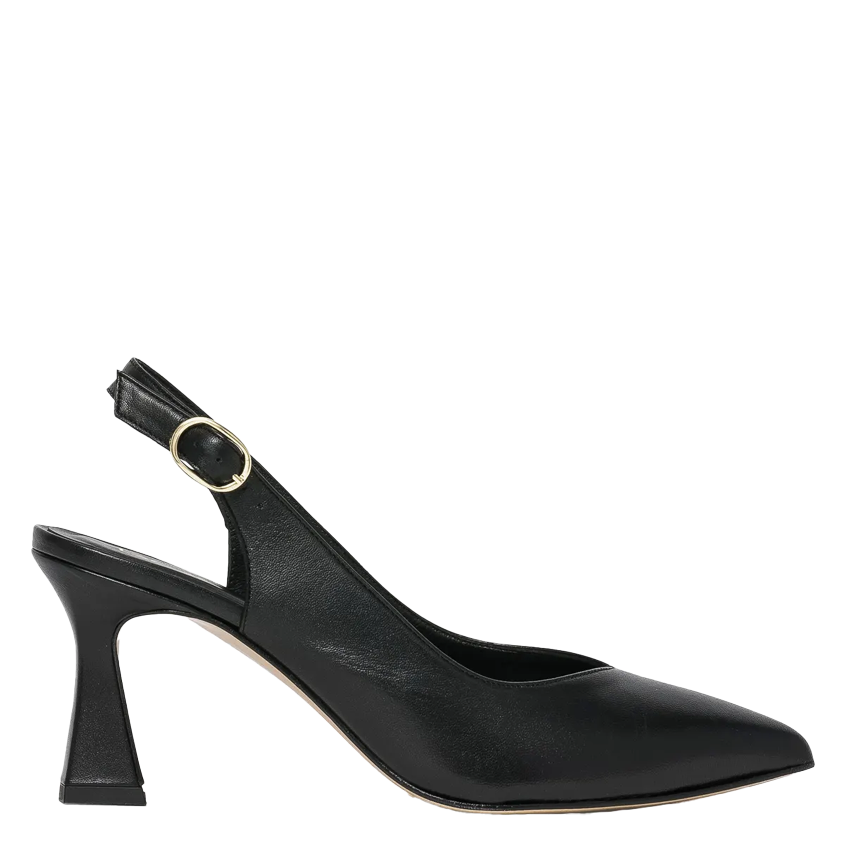 Slingback pumps in leer BOCAGE Zwart