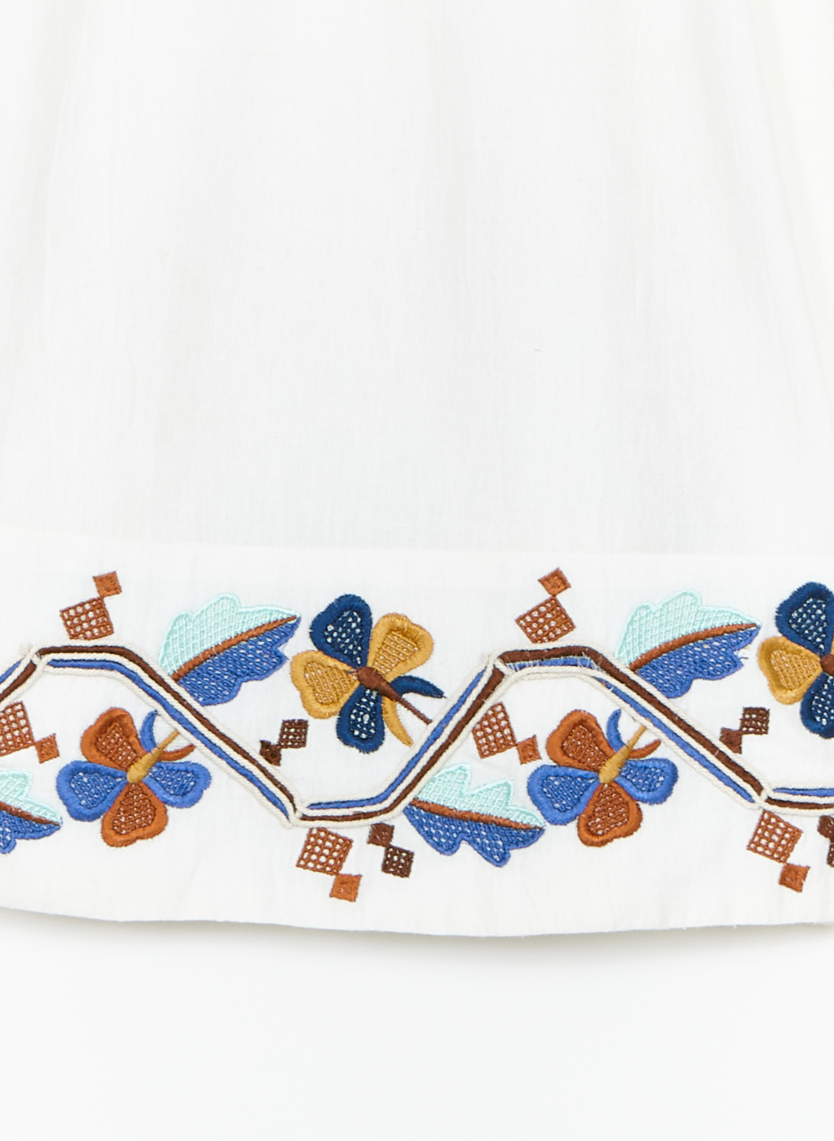 Langer Baumwollrock Mehrfarbig