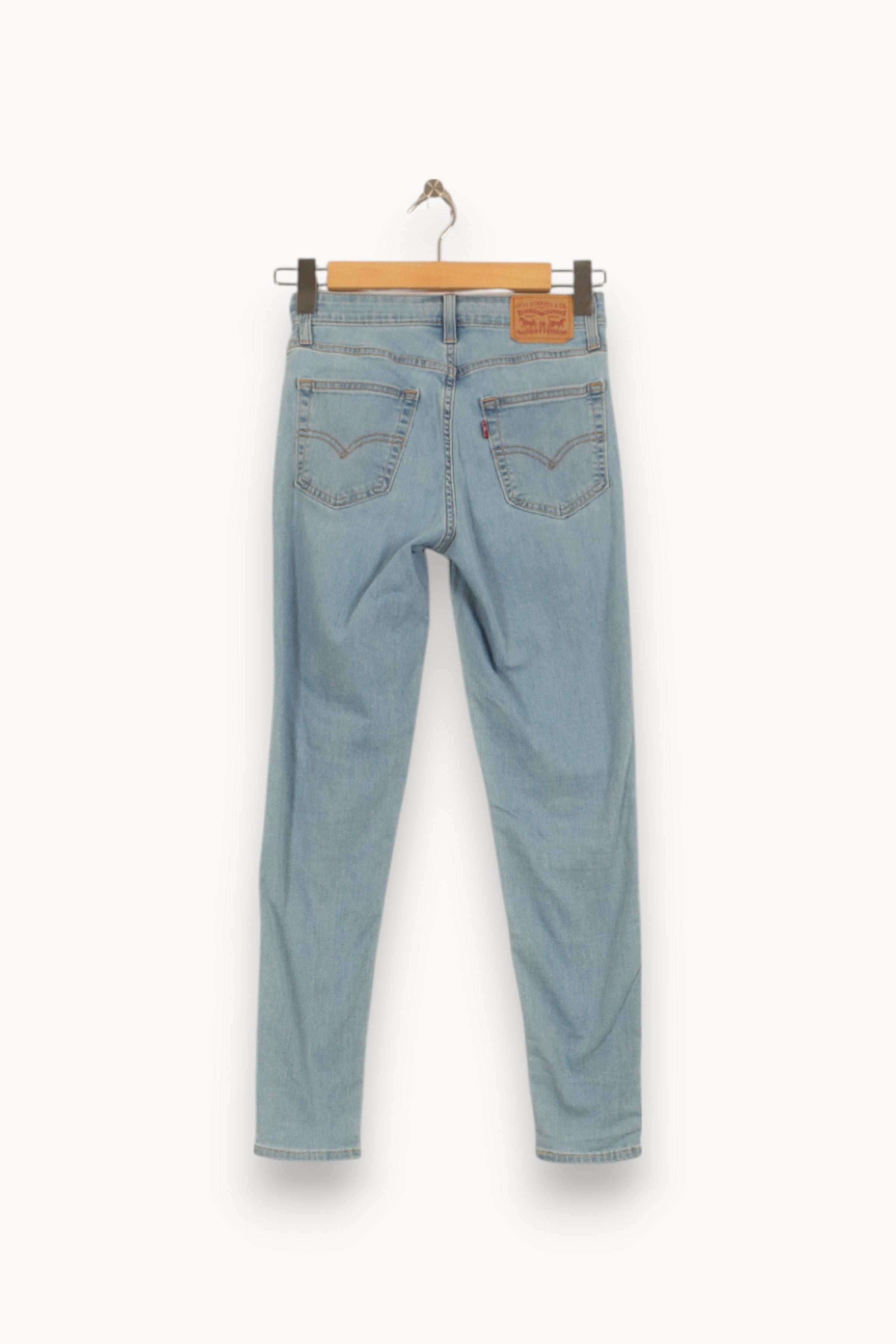 Cropped slim jeans with studs LEVI'S - Seconde main Blue