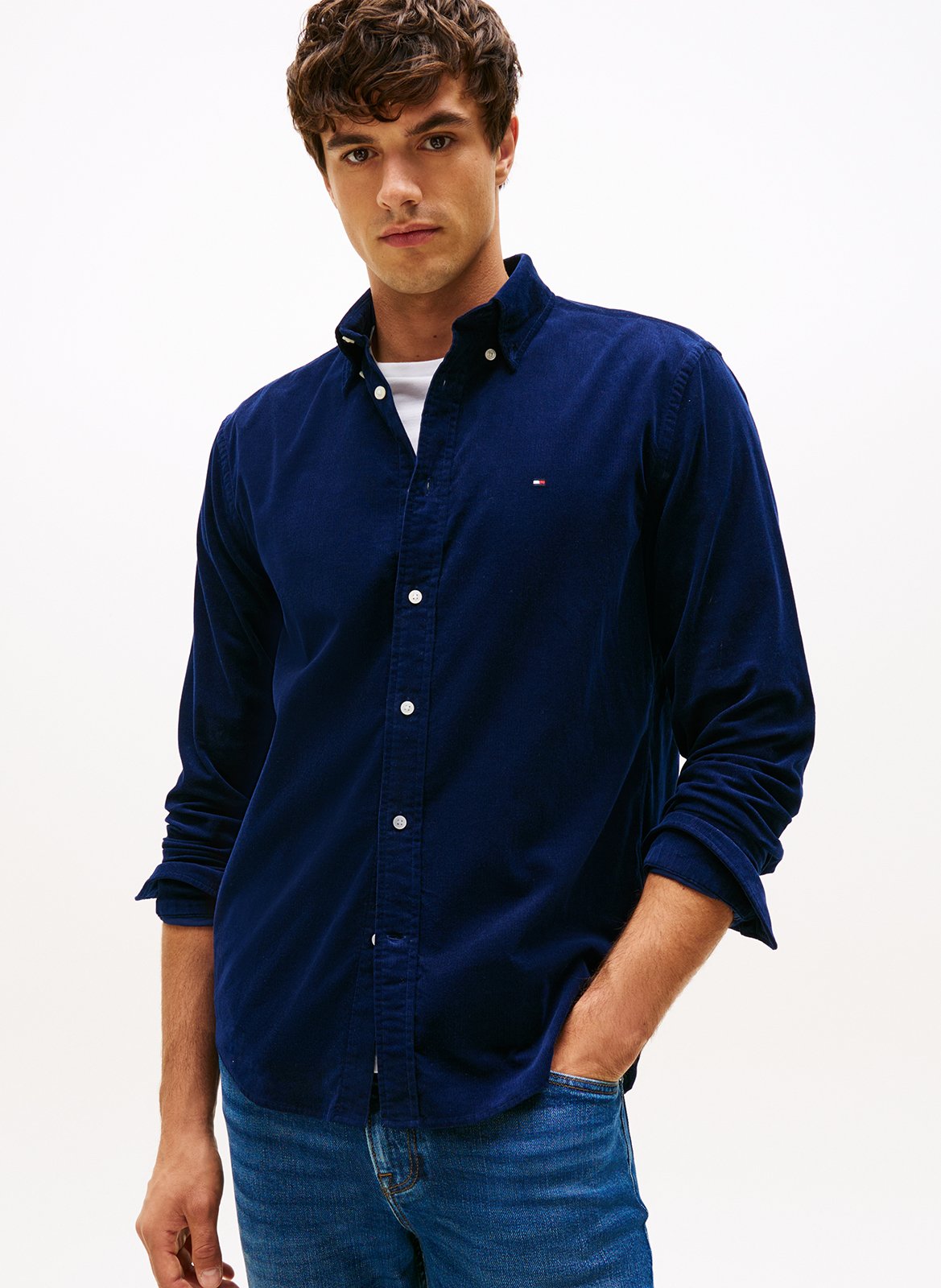 Baumwoll-Bluse TOMMY HILFIGER