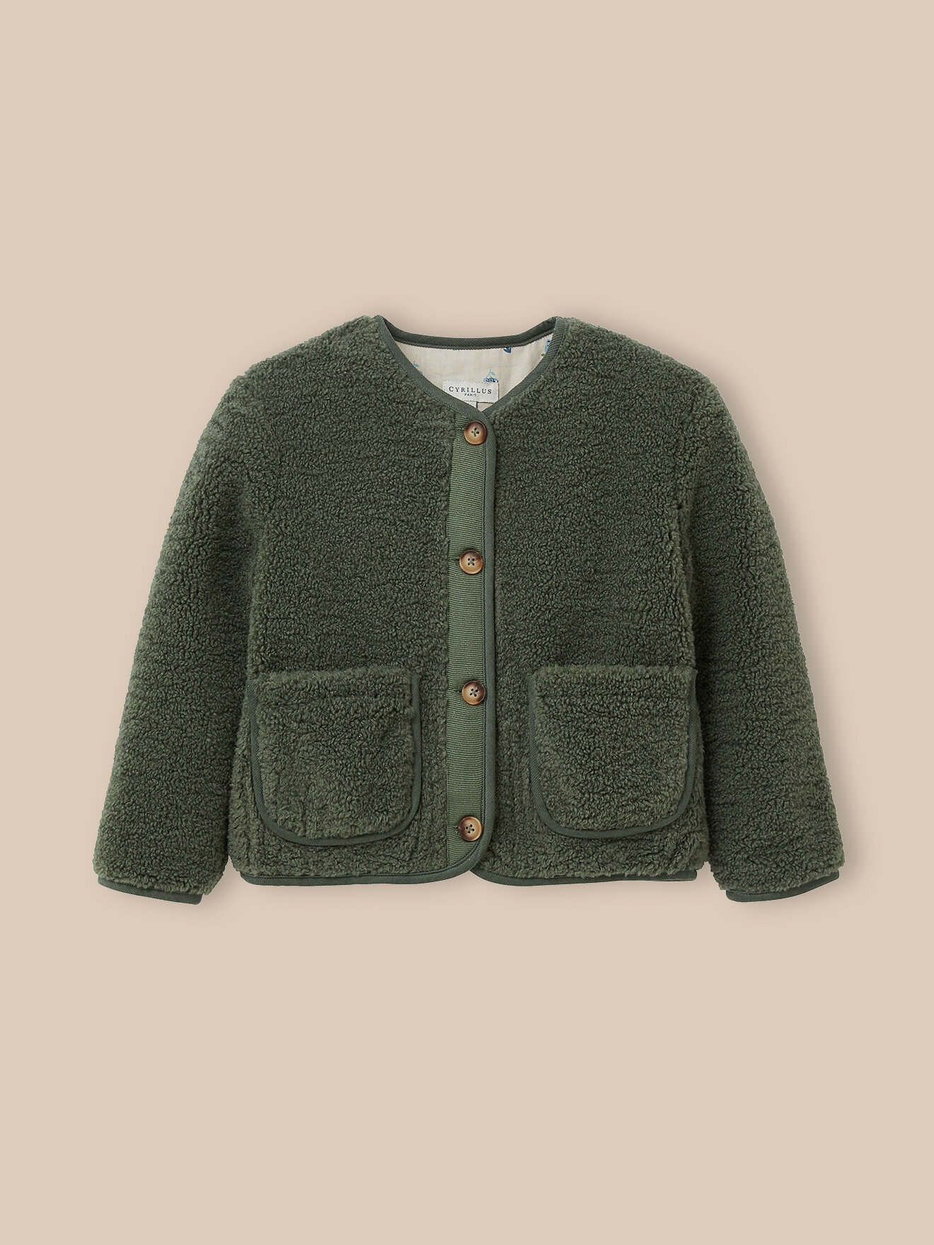 Sherpa jacket CYRILLUS Green